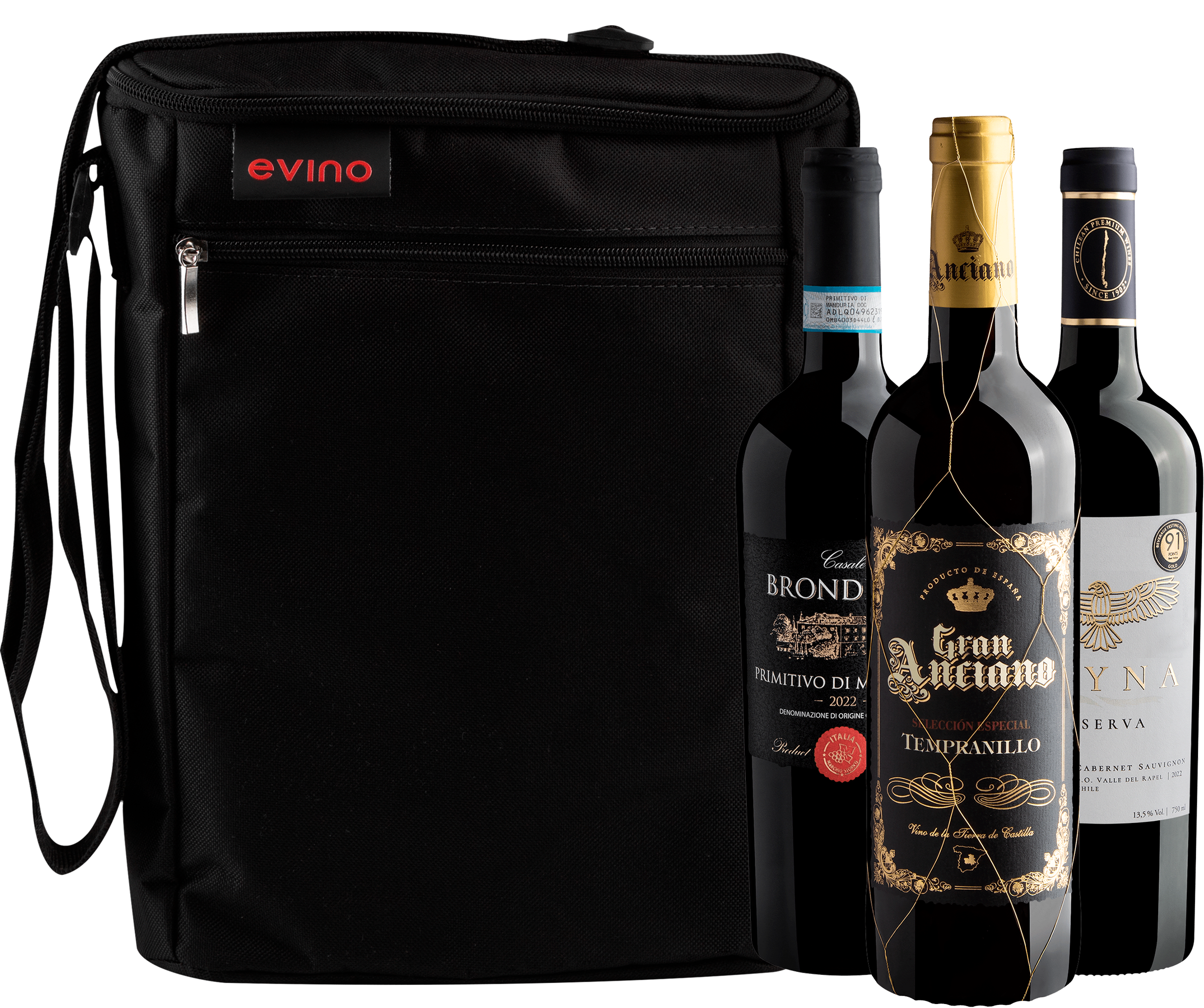 Kit 3 Tintos Best Sellers + Bolsa Exclusiva