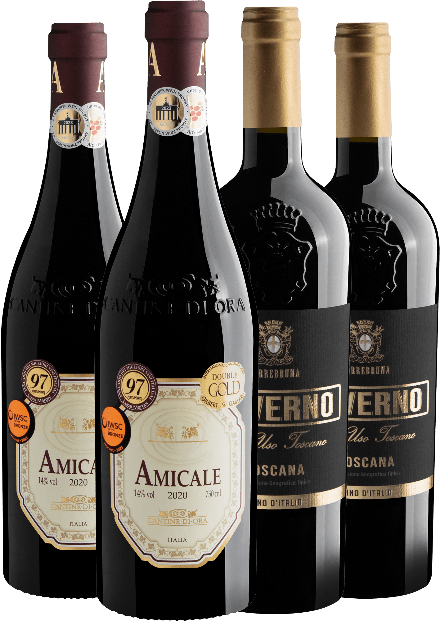 Kit 4 Vinhos Italianos 97+ Pontos