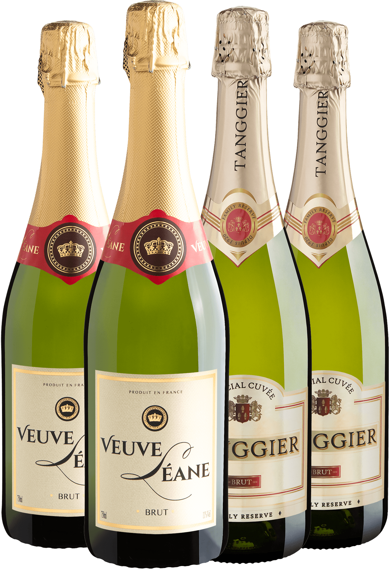 Kit Espumantes Best Sellers | 2 Veuve Léane + 2 Tanggier 