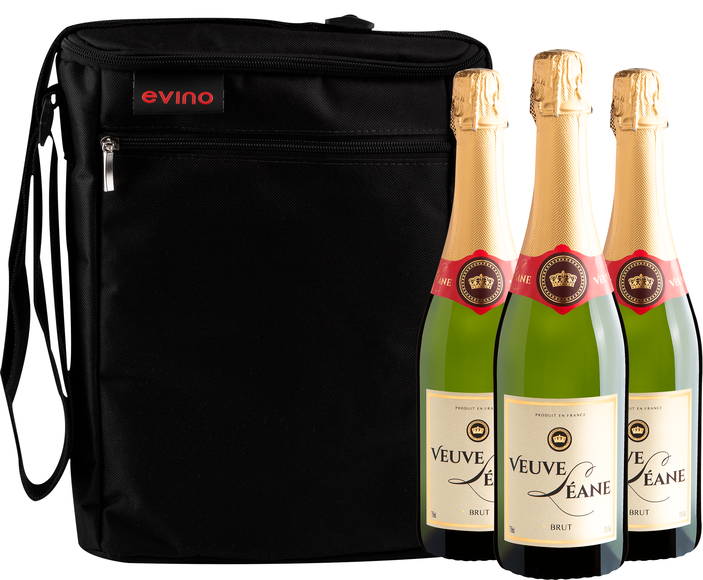 Kit 3 Veuve Léane Sparkling Brut + Bolsa Exclusiva