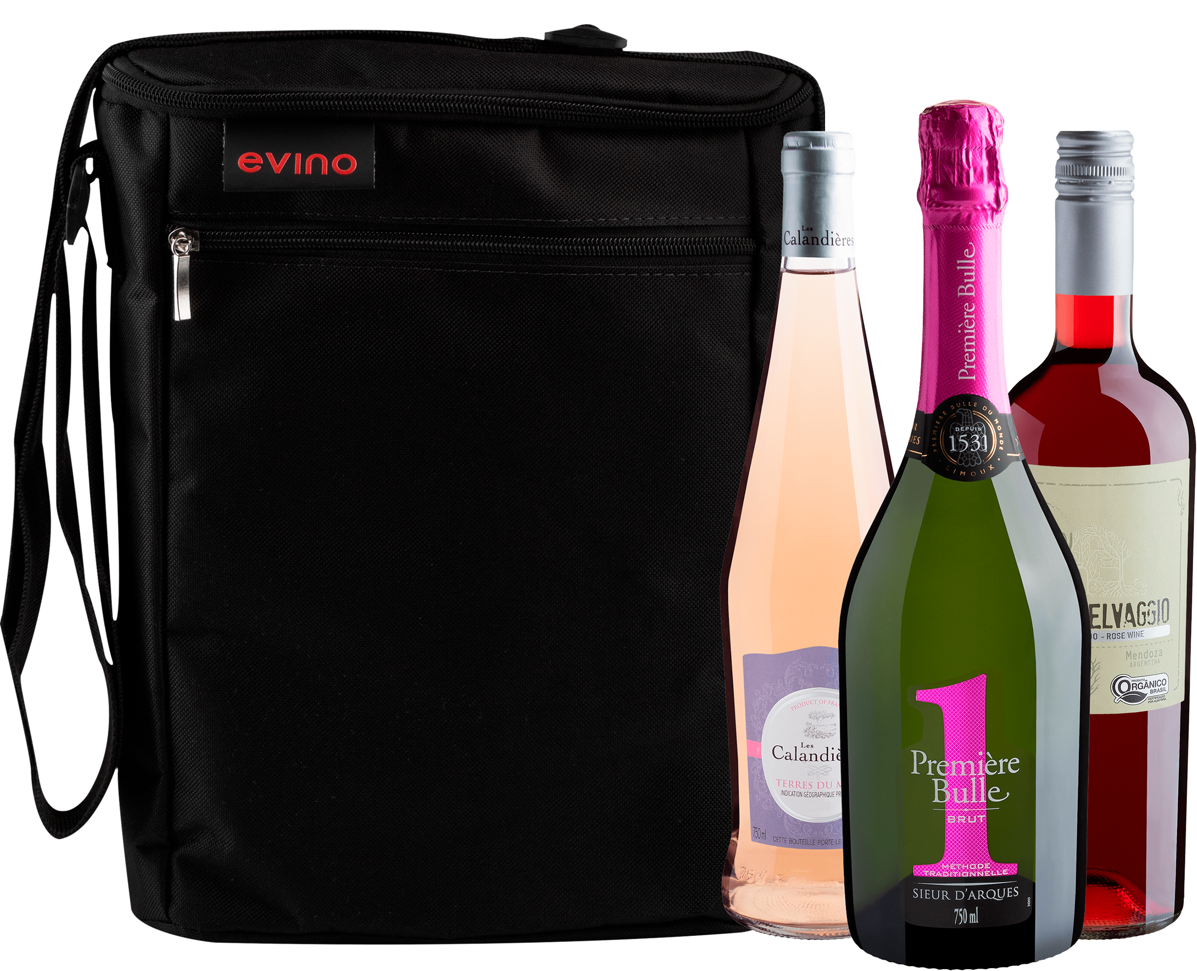 Kit 3 Vinhos Refrescantes + Bolsa Exclusiva