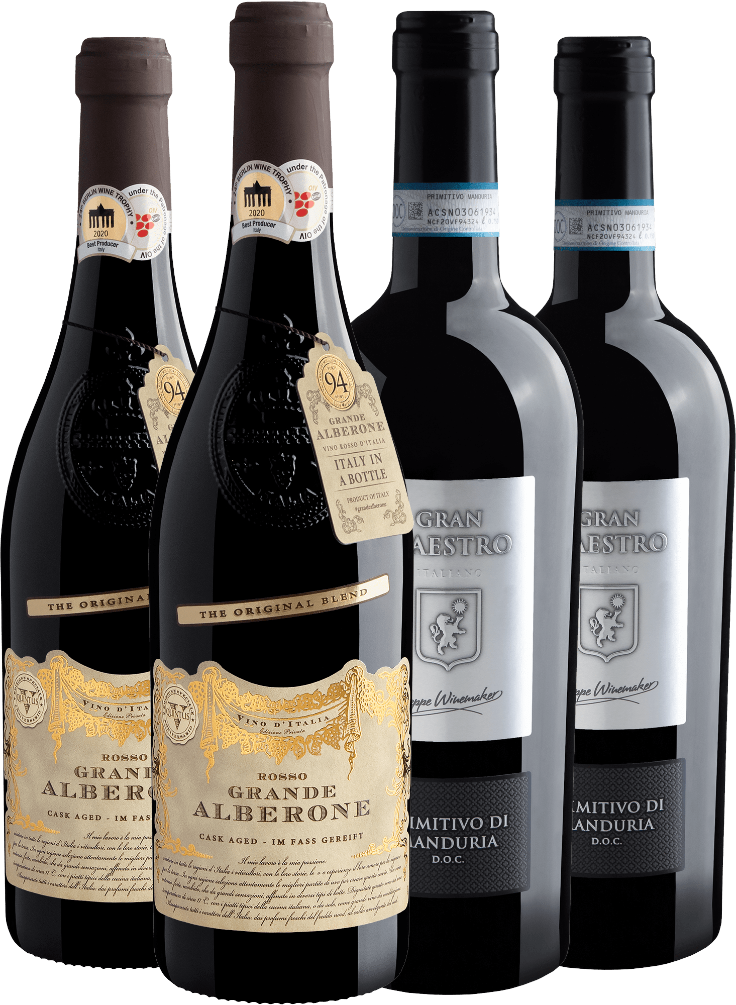 Kit 2 Grande Alberone + 2 Gran Maestro Primitivo