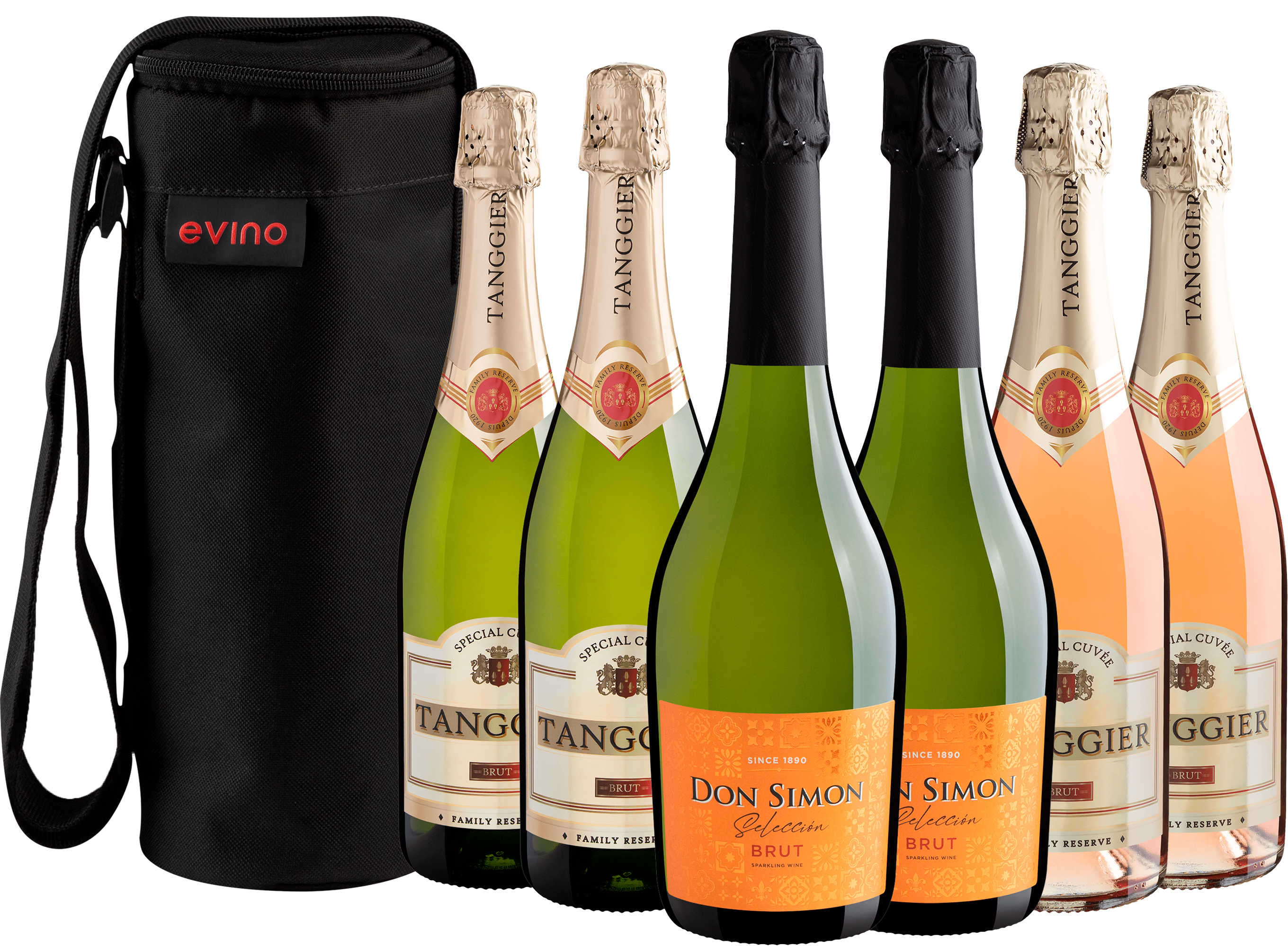 Kit 6 Espumantes Espanhóis + Bolsa Exclusiva