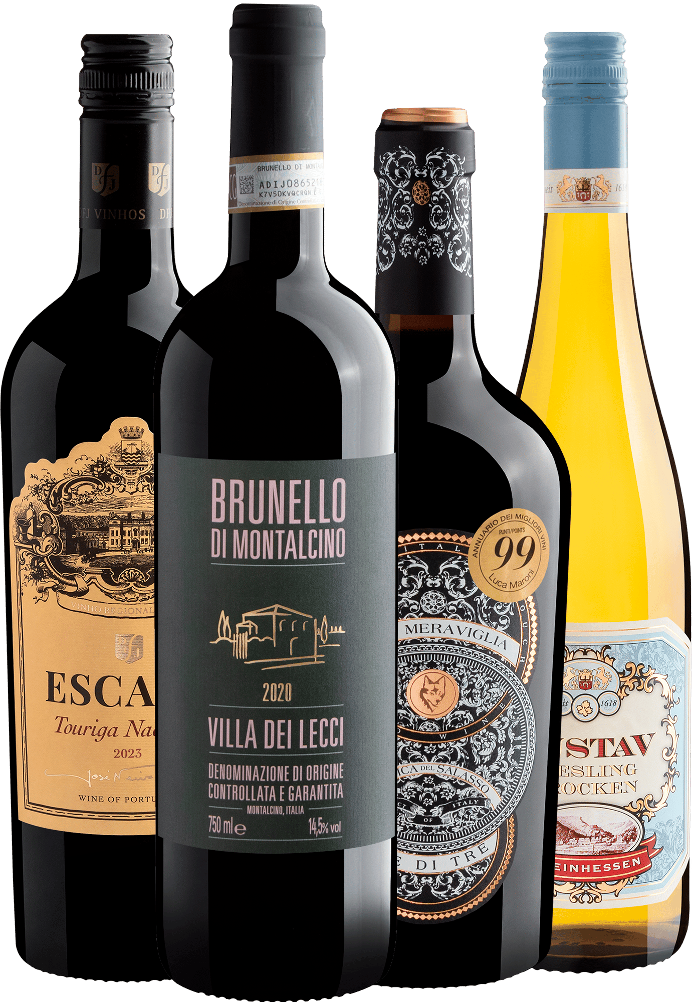 Kit 4 Vinhos Icônicos da Evino