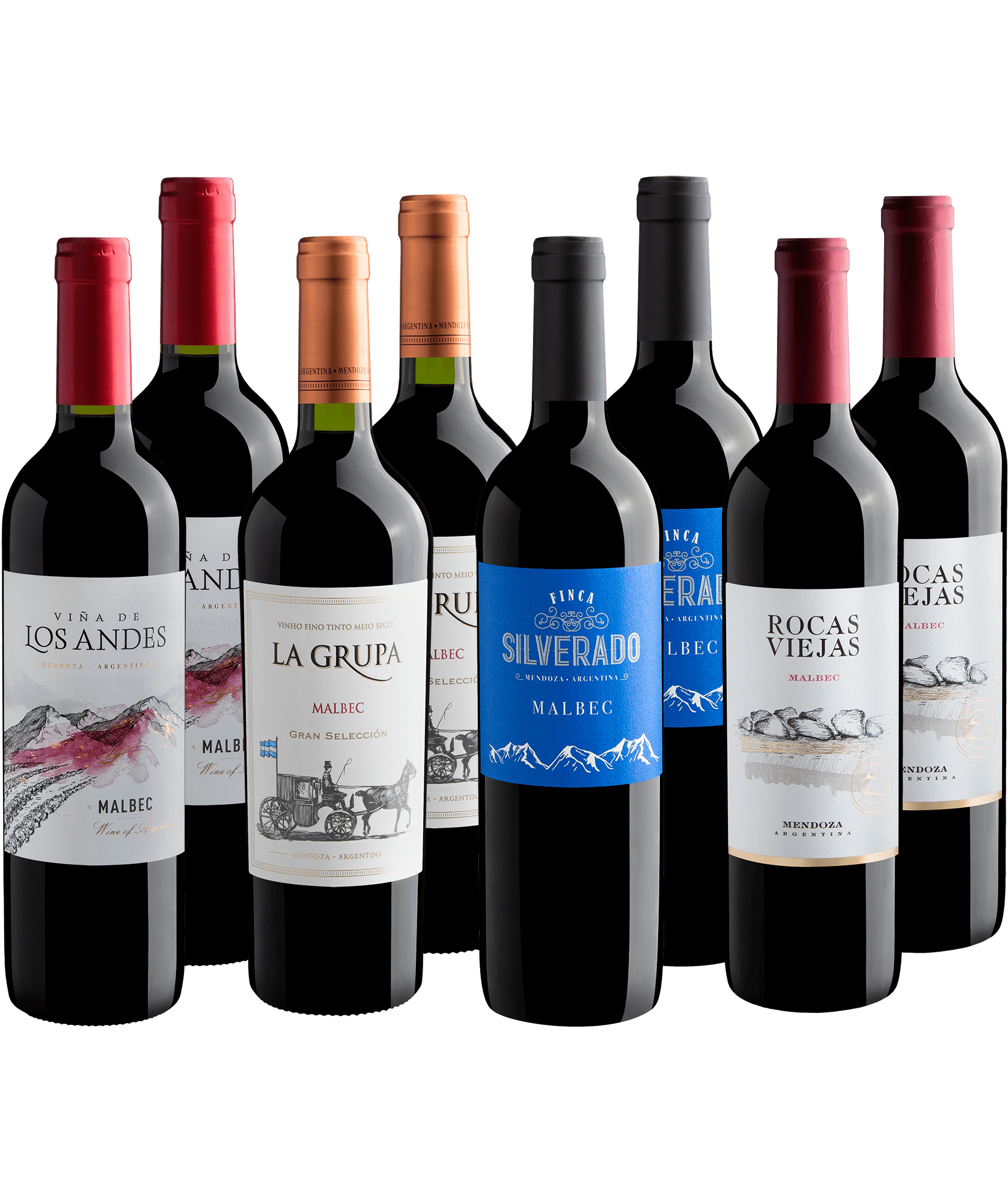 Kit Malbecs em Dobro | 8 garrafas por R$ 28,90 cada