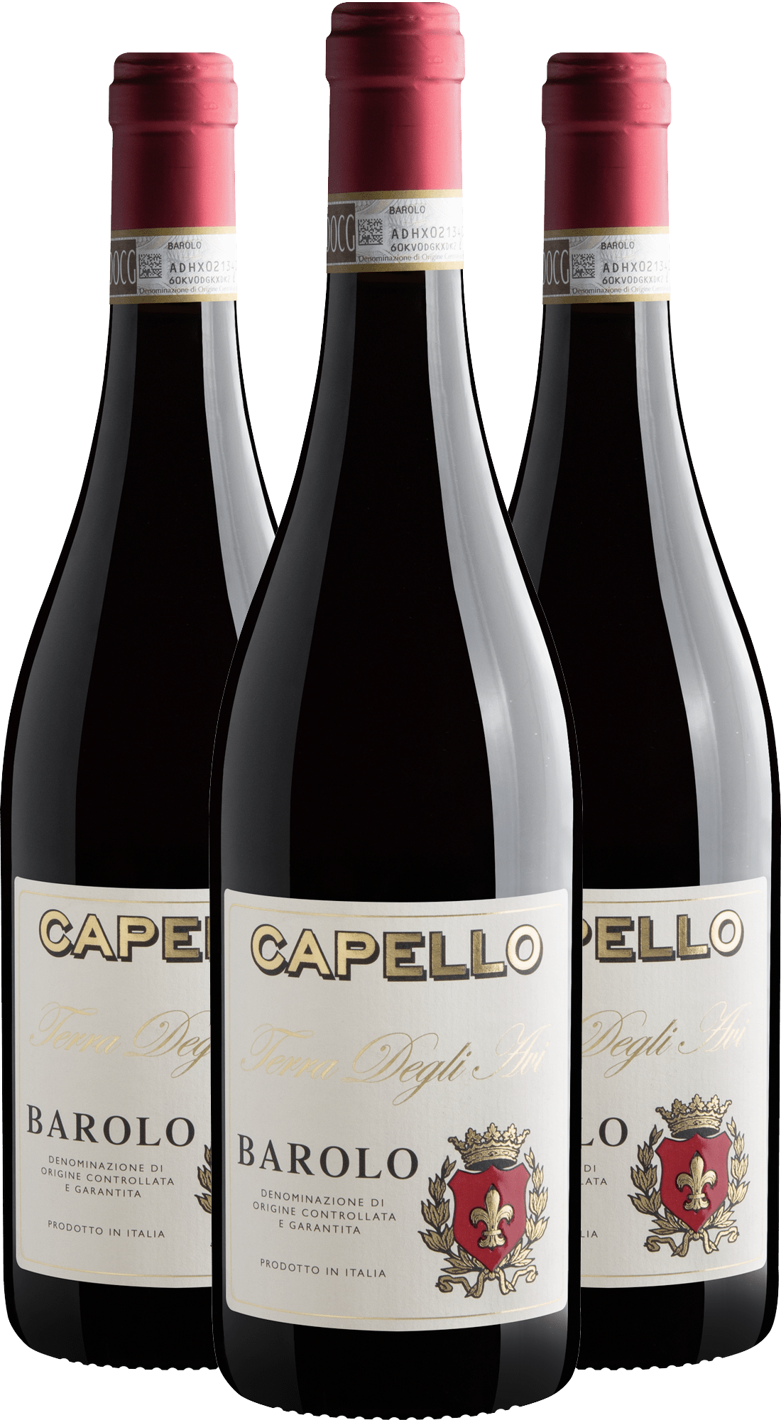 Kit 3 Capello Terre Degli Avi Barolo DOCG