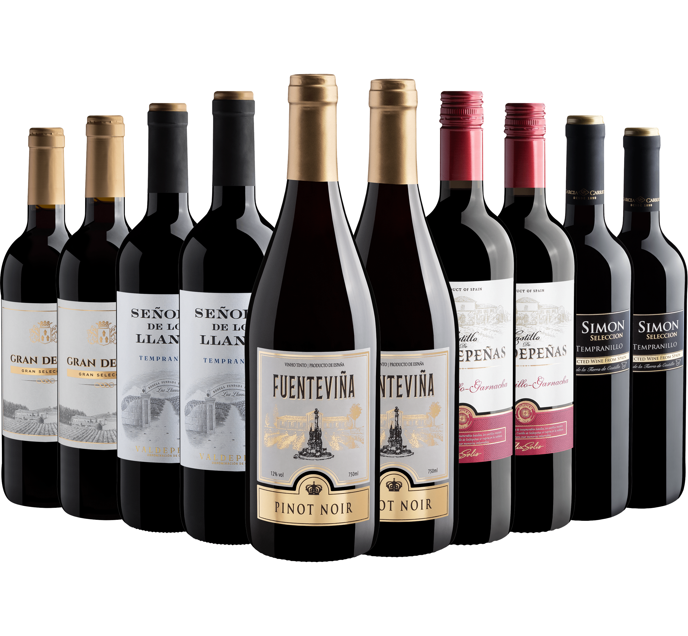 Kit Tintos Espanhóis | 10 garrafas por R$29,90 cada