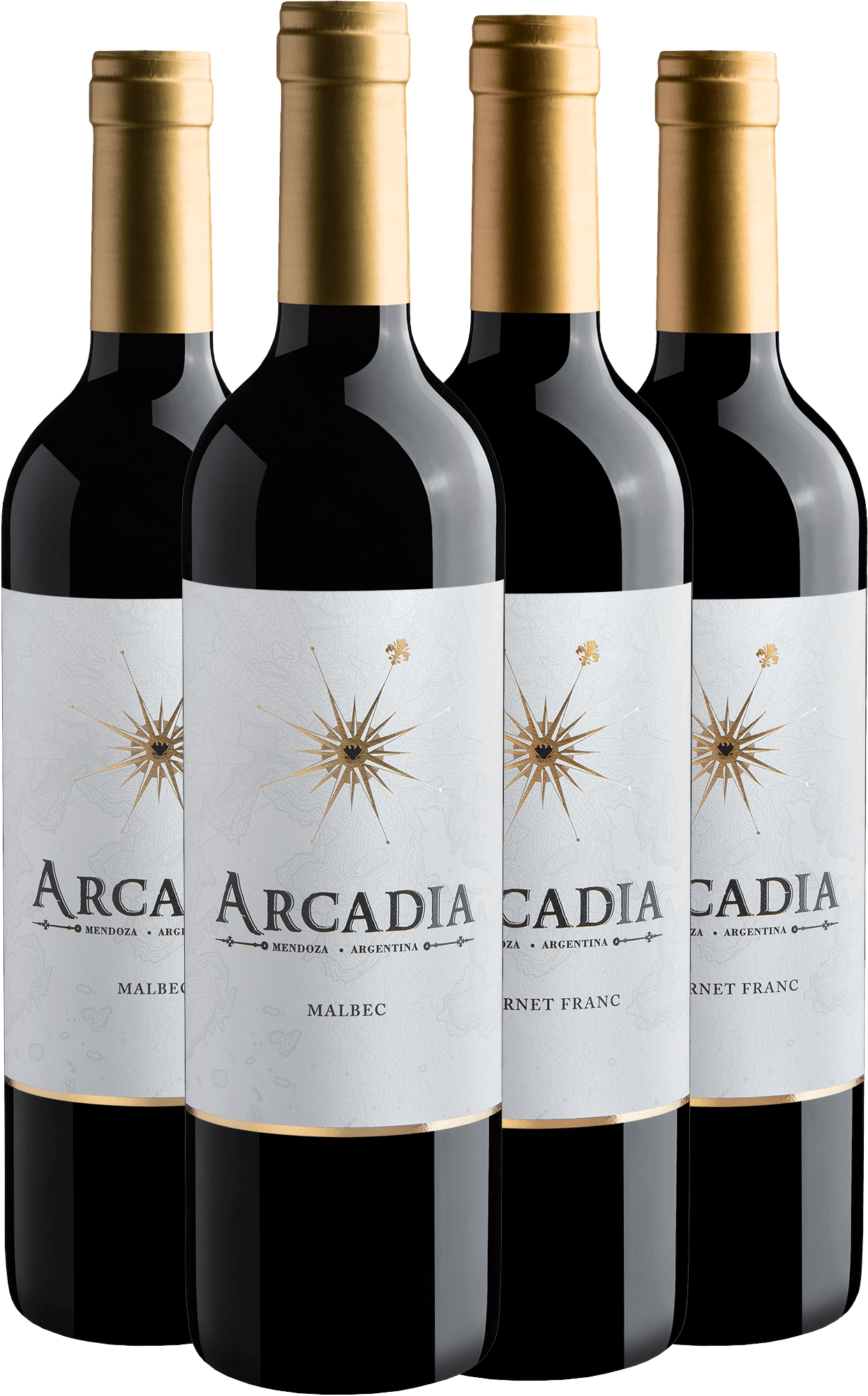 Kit Arcadia: 2 Malbecs + 2 Cabernets Francs