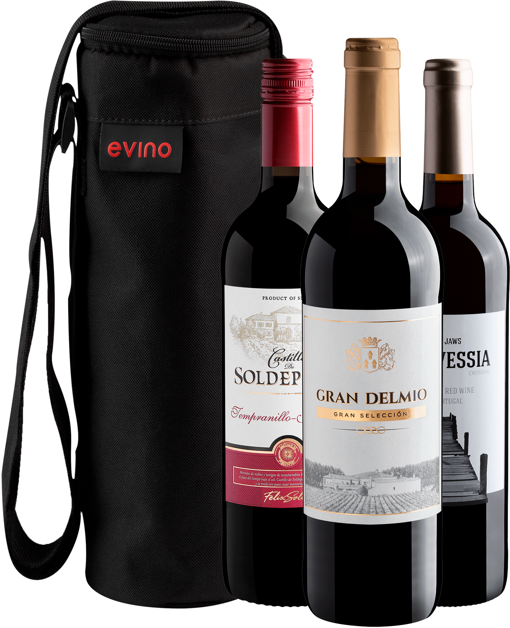 Kit 3 Tintos do Velho Mundo + Bolsa Exclusiva