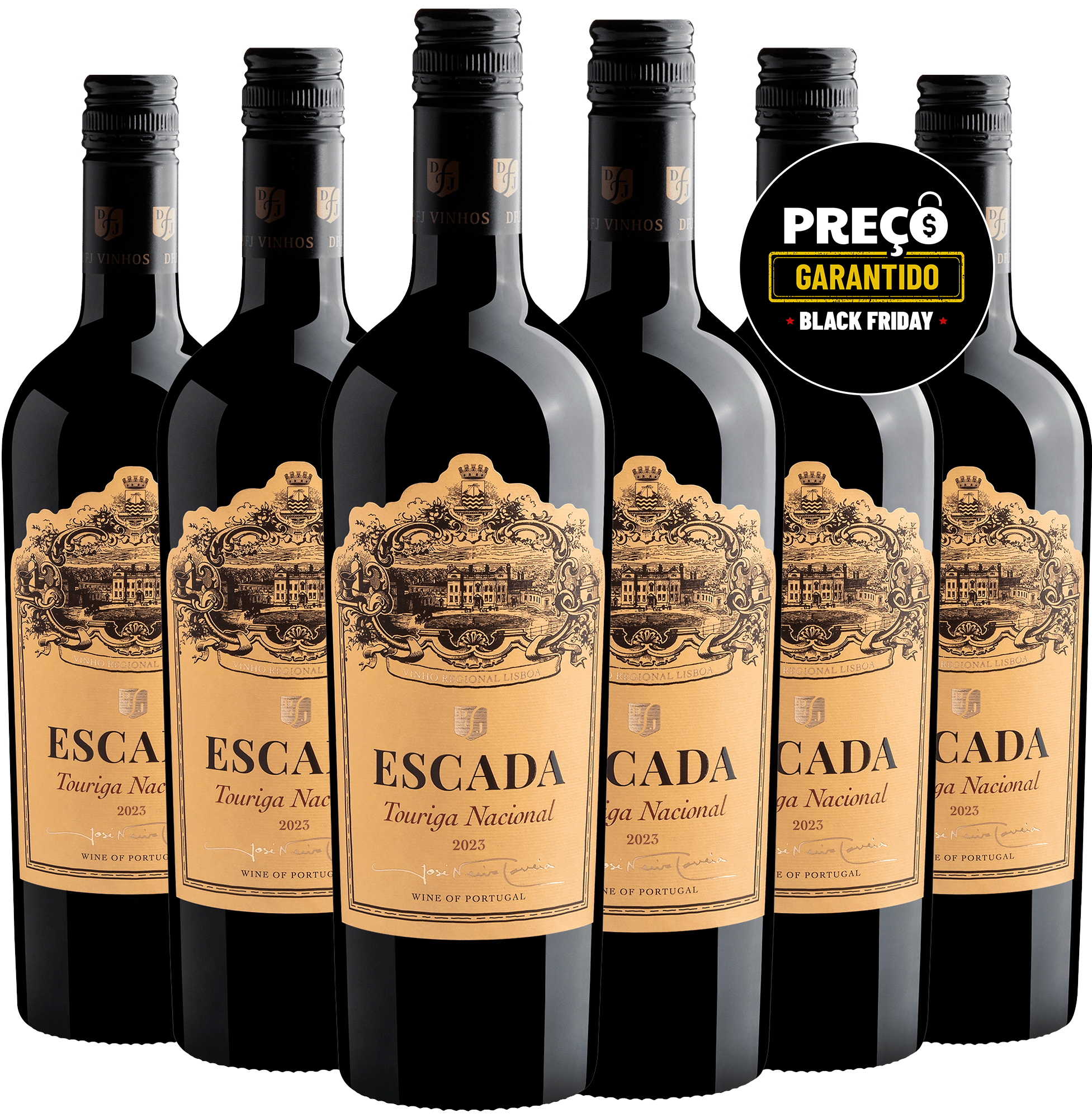 Kit 6 Escada Touriga Nacional Vinho Regional Lisboa*