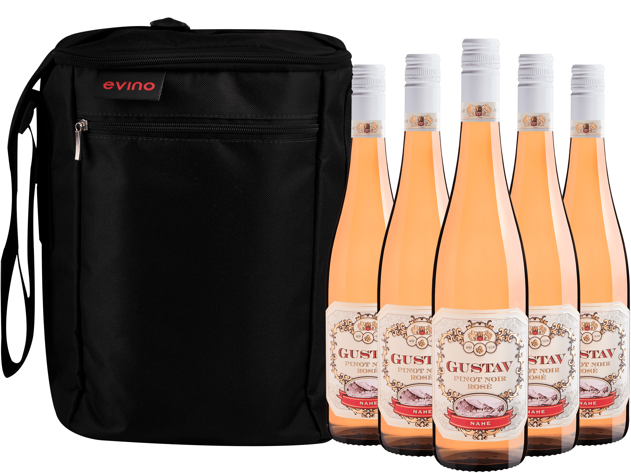 Kit 5 Gustav Pinot Noir Rosé Nahe + Bolsa Exclusiva