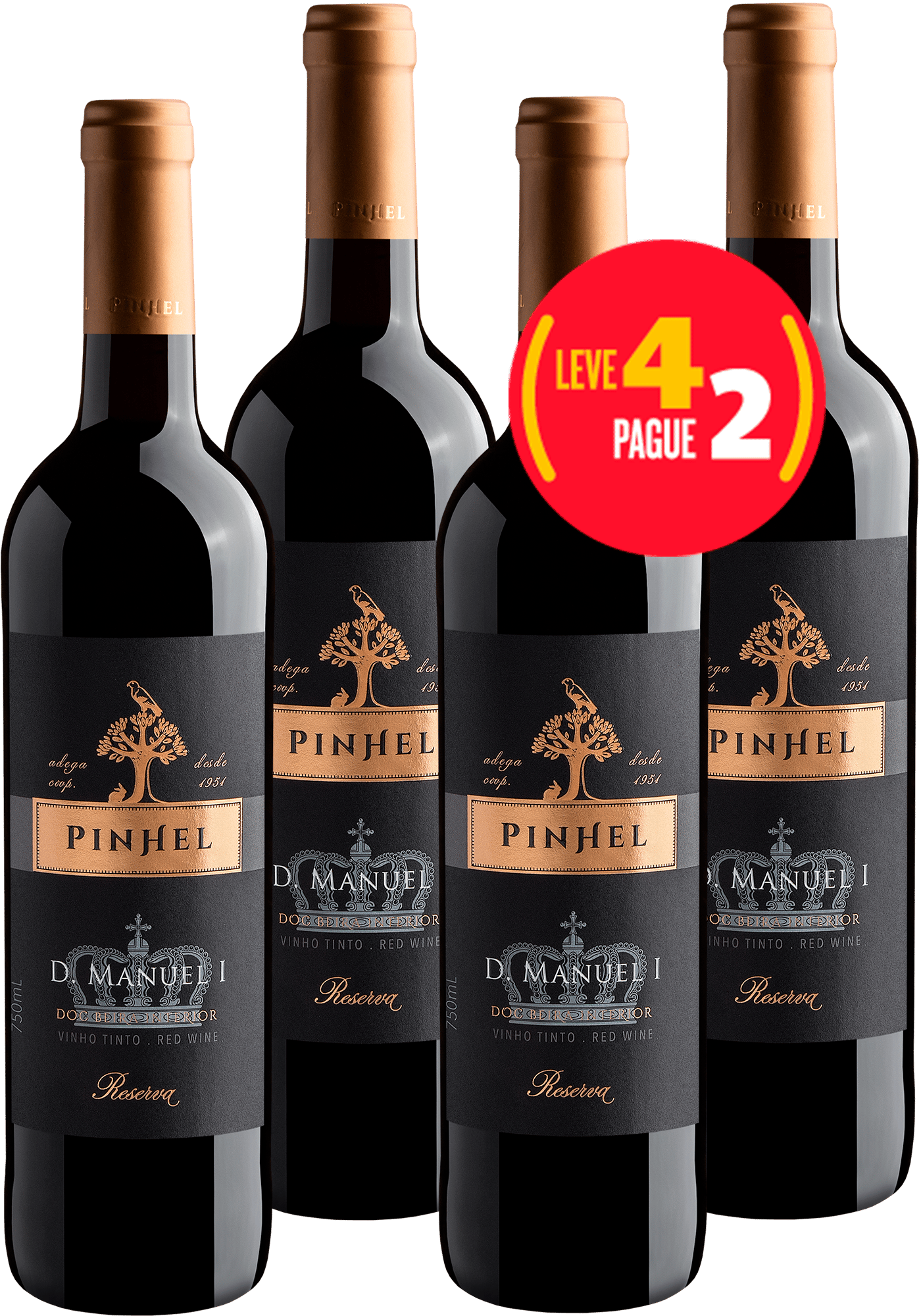 Kit Leve 4 Pague 2 D. Manuel Reserva Beira Interior DOC