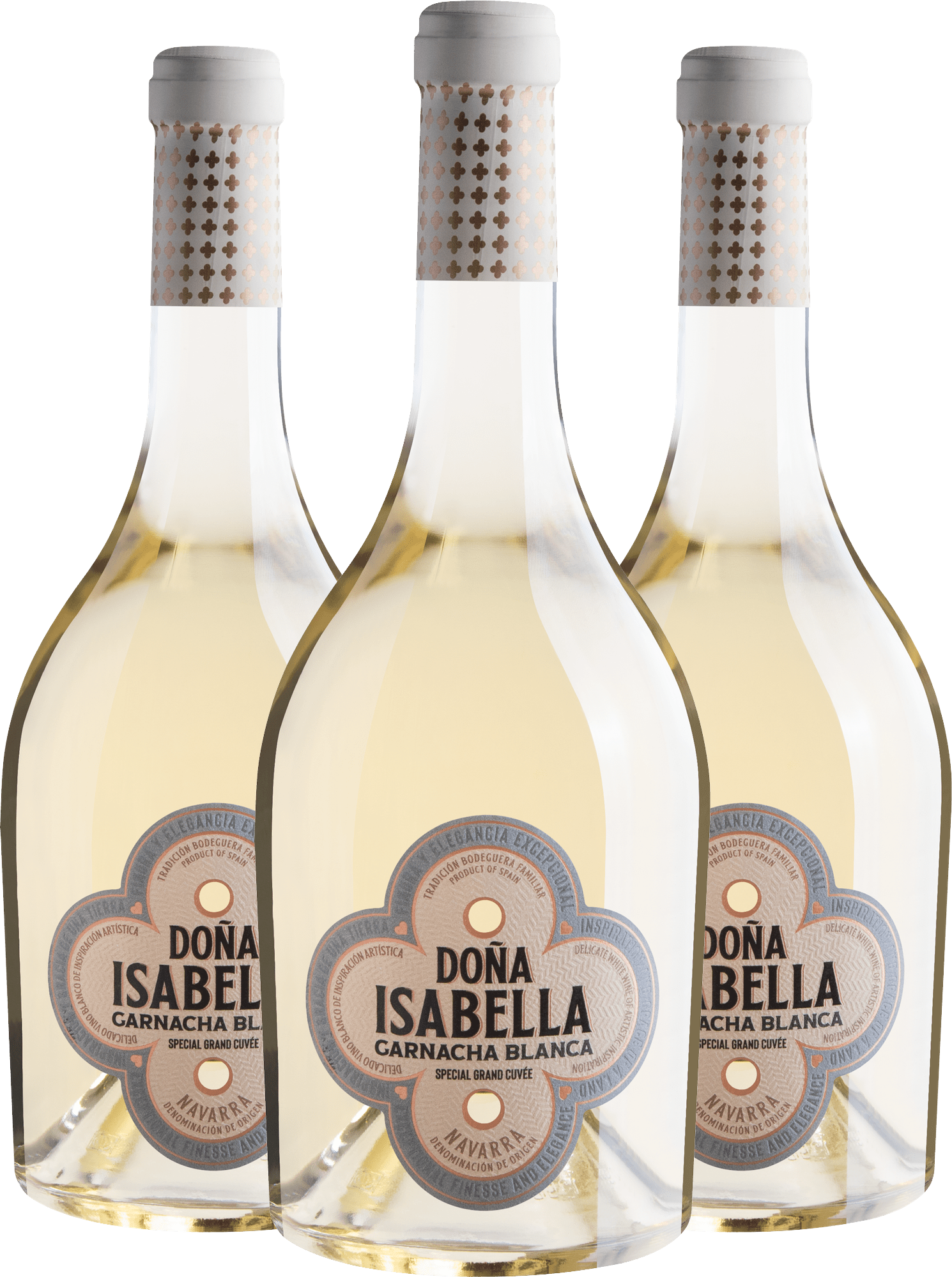 Kit 3 Doña Isabella Garnacha Blanca Special Grand Cuvée Navarra D.O.