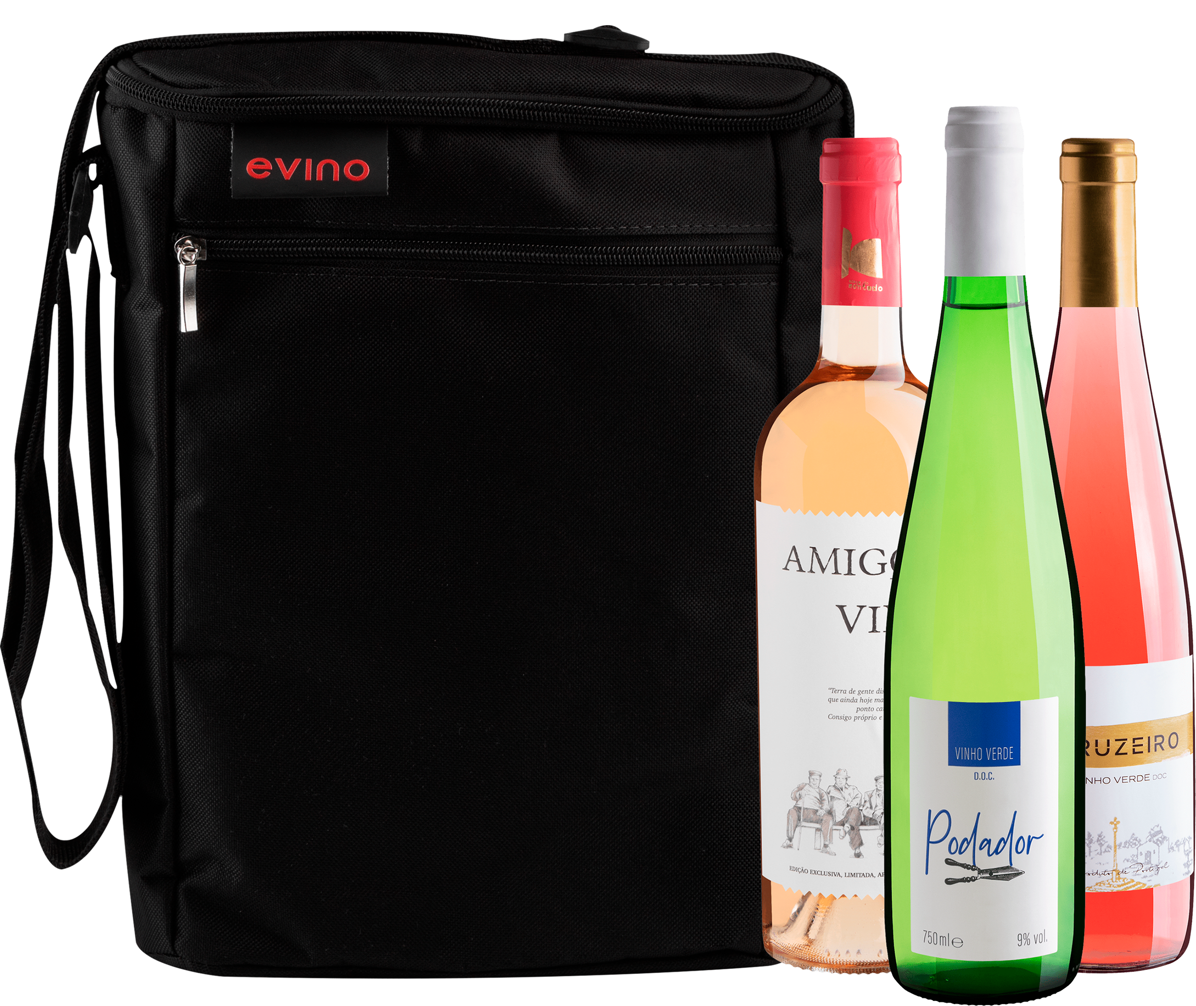 Kit 3 Vinhos Portugueses Refrescantes + Bolsa Exclusiva