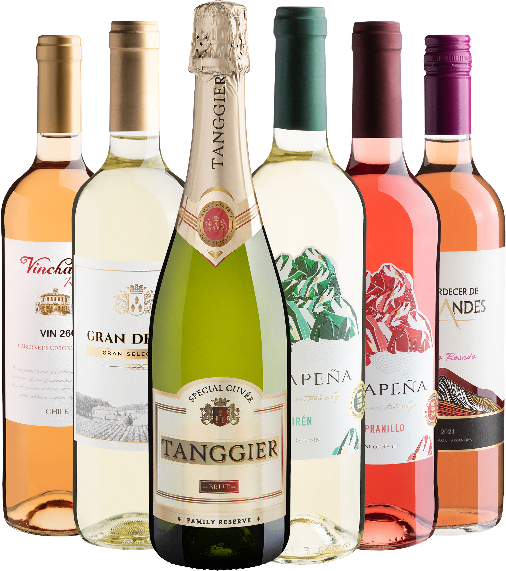 Kit 6 Refrescantes com Tanggier Brut por R$29,90 cada garrafa