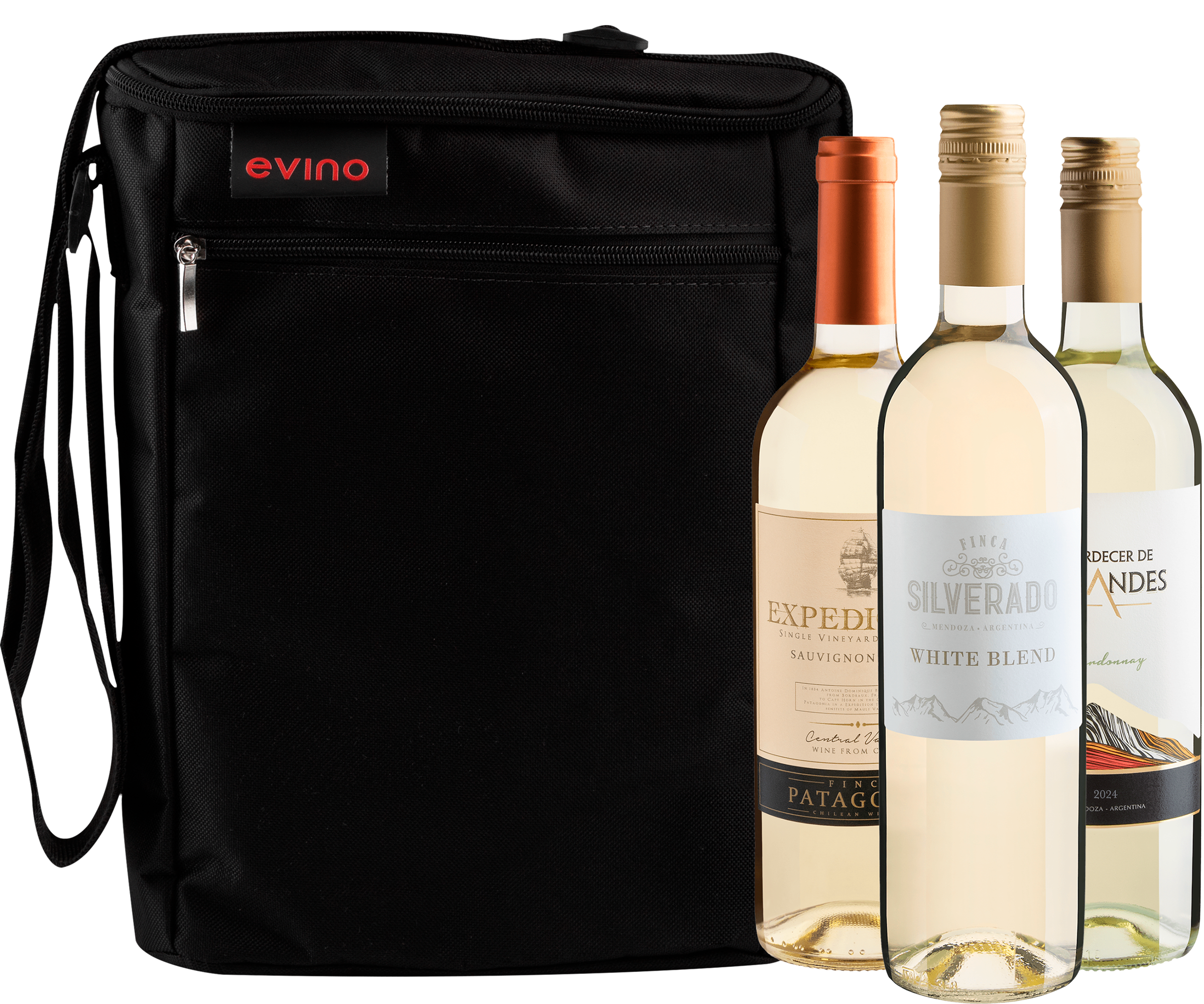 Kit 3 Vinhos Brancos + Bolsa Exclusiva