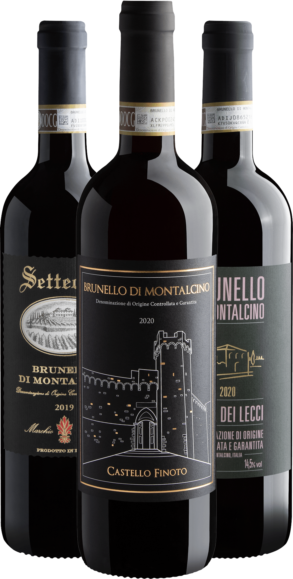 Kit Brunello di Montalcino | 3 garrafas por R$346,57 cada