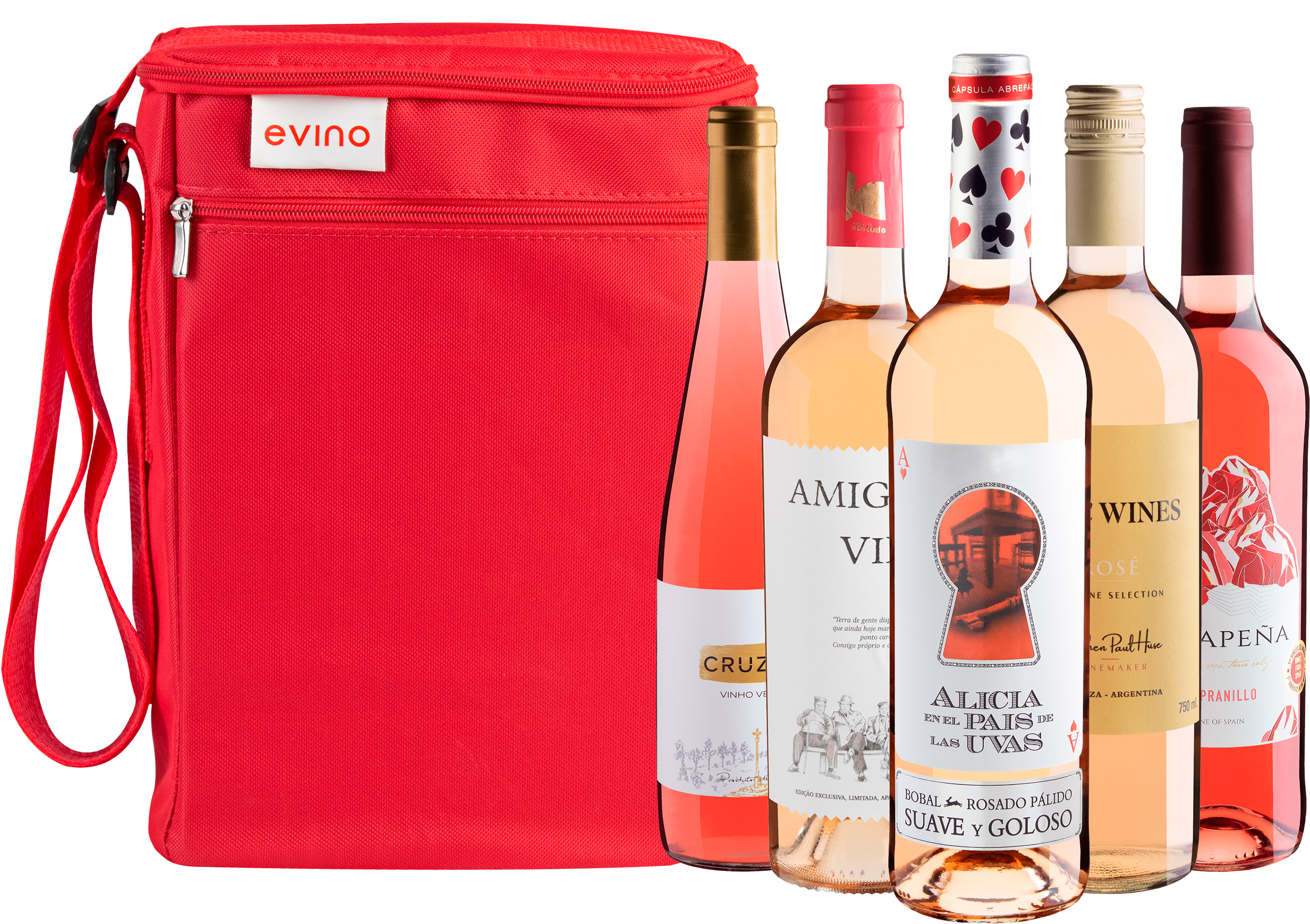 Kit 5 Rosés por R$46,90 cada garrafa + Bolsa Exclusiva 