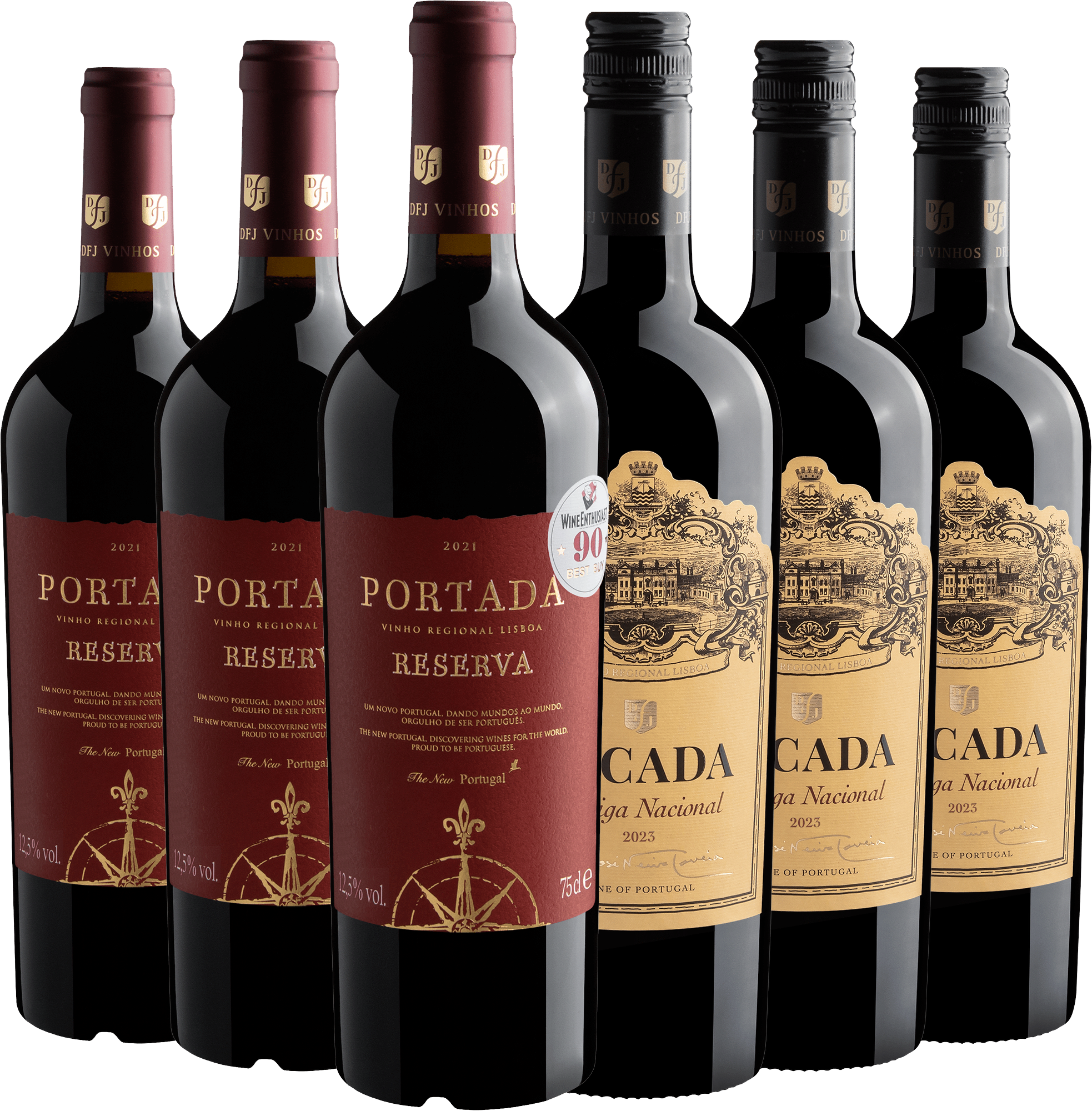 Kit Portugueses Premiados | 6 garrafas por R$69,90 cada 
