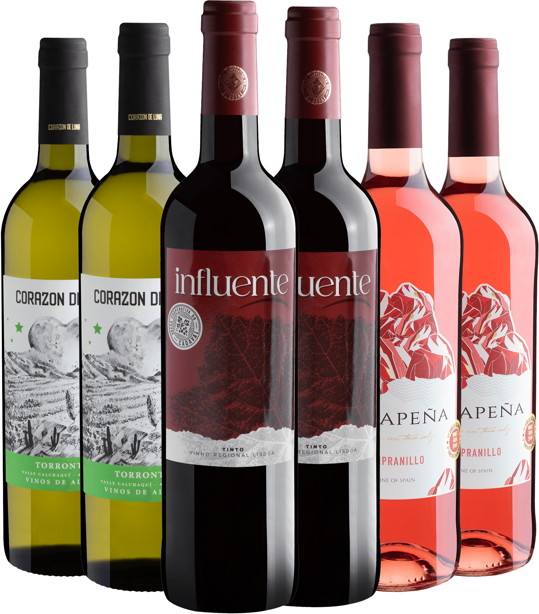 Kit 6 Vinhos Levinhos por R$28,90 cada garrafa 