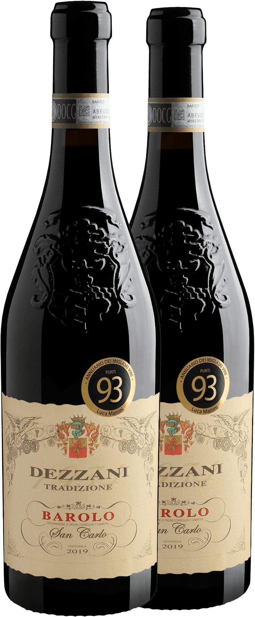 Kit 2 Dezzani Tradizione San Carlo Barolo DOCG por R$314,90 cada garrafa
