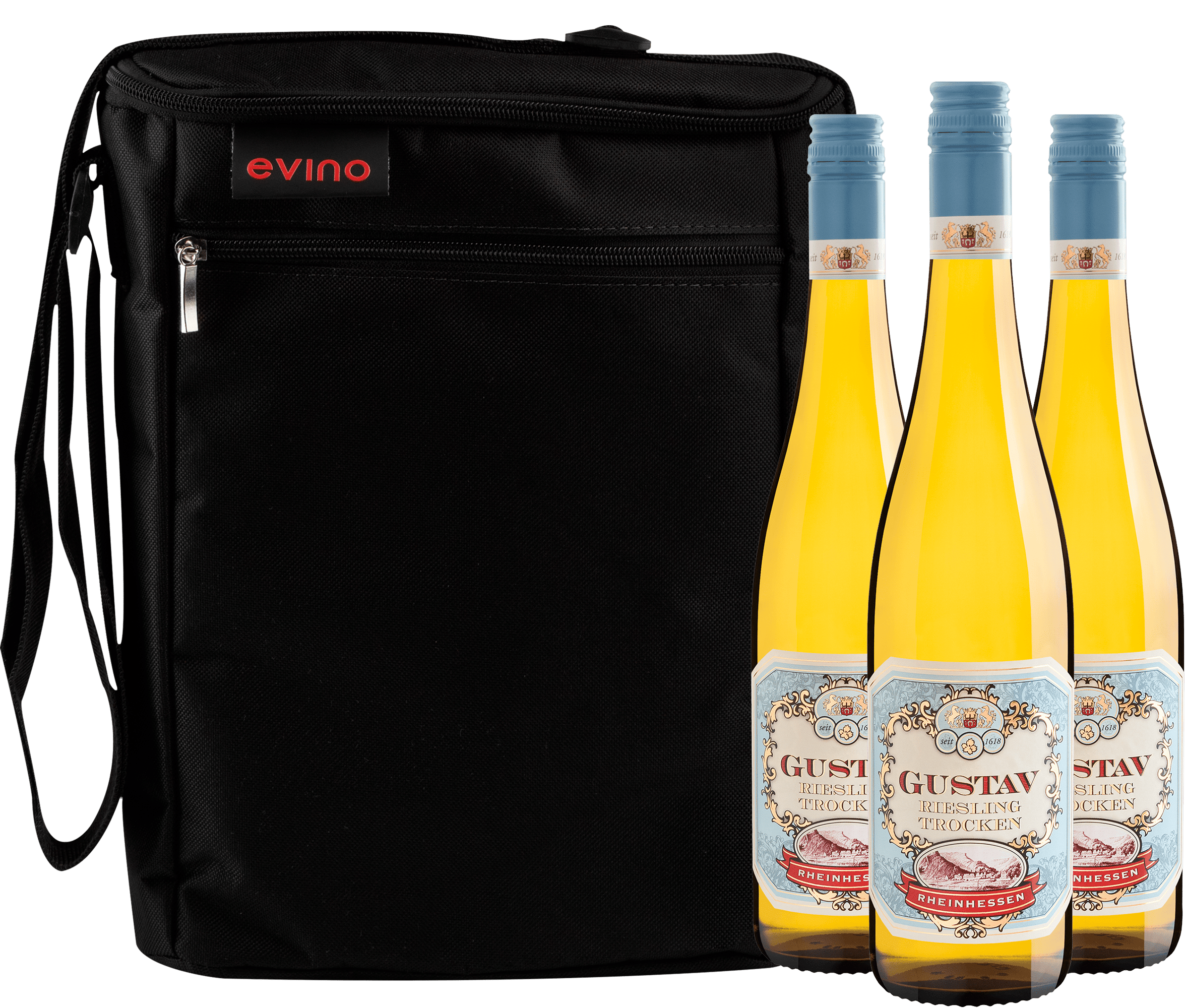 Kit 3 Gustav Riesling Trocken Rheinhessen + Bolsa Exclusiva