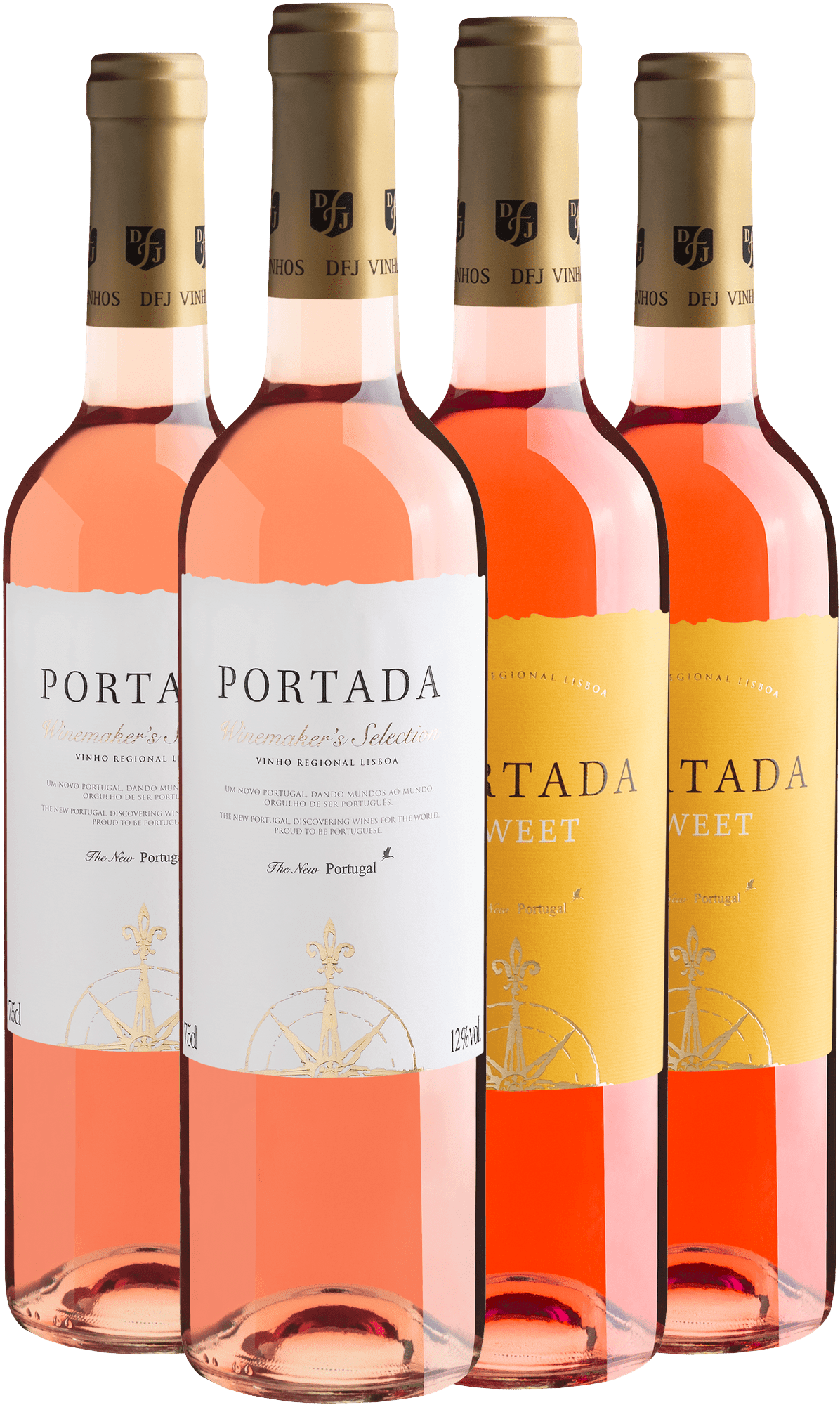 Kit Portada Rosés: 2 Winemaker's Selection + 2 Sweet Rose