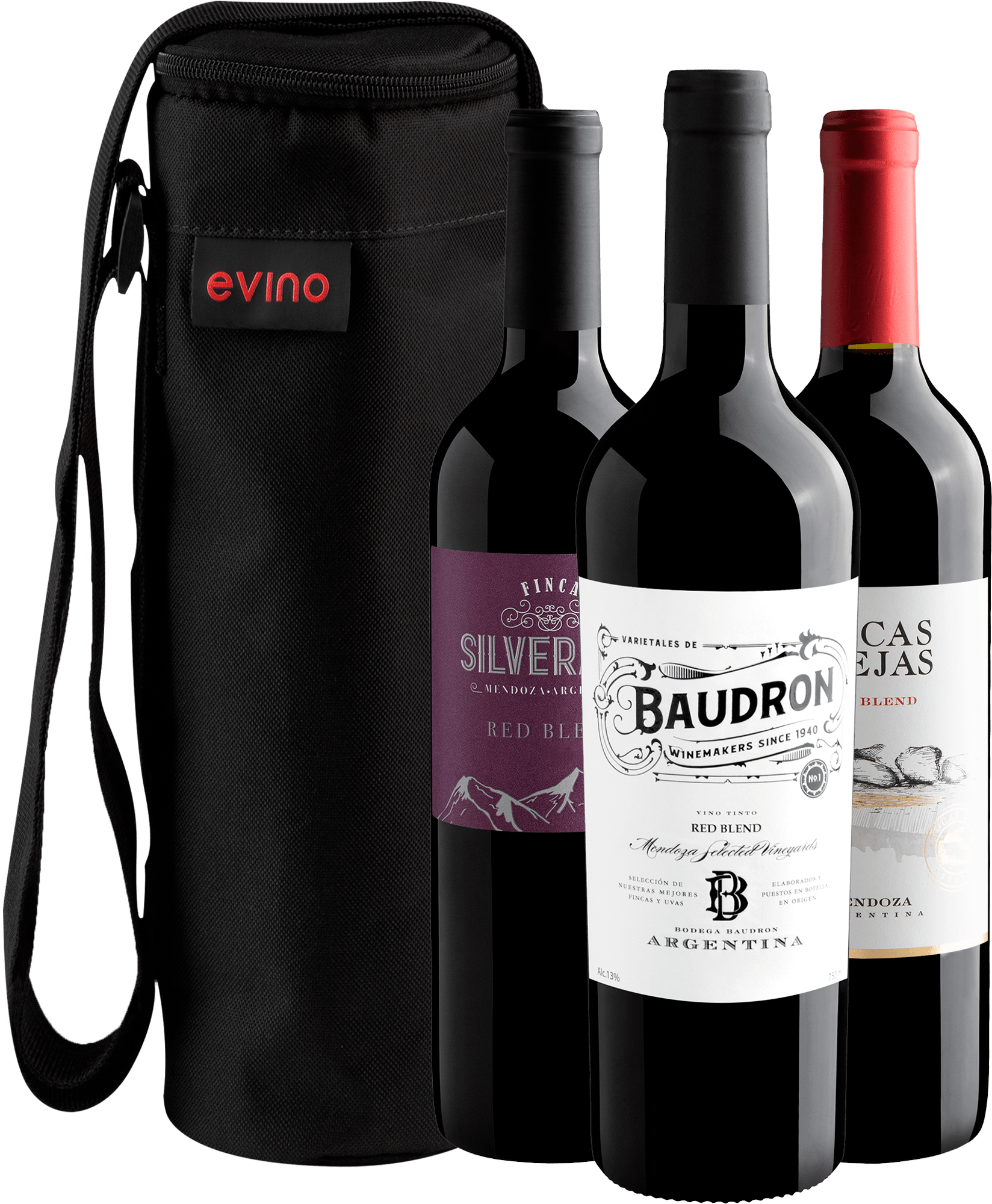 Kit 3 Tintos Argentinos + Bolsa Exclusiva
