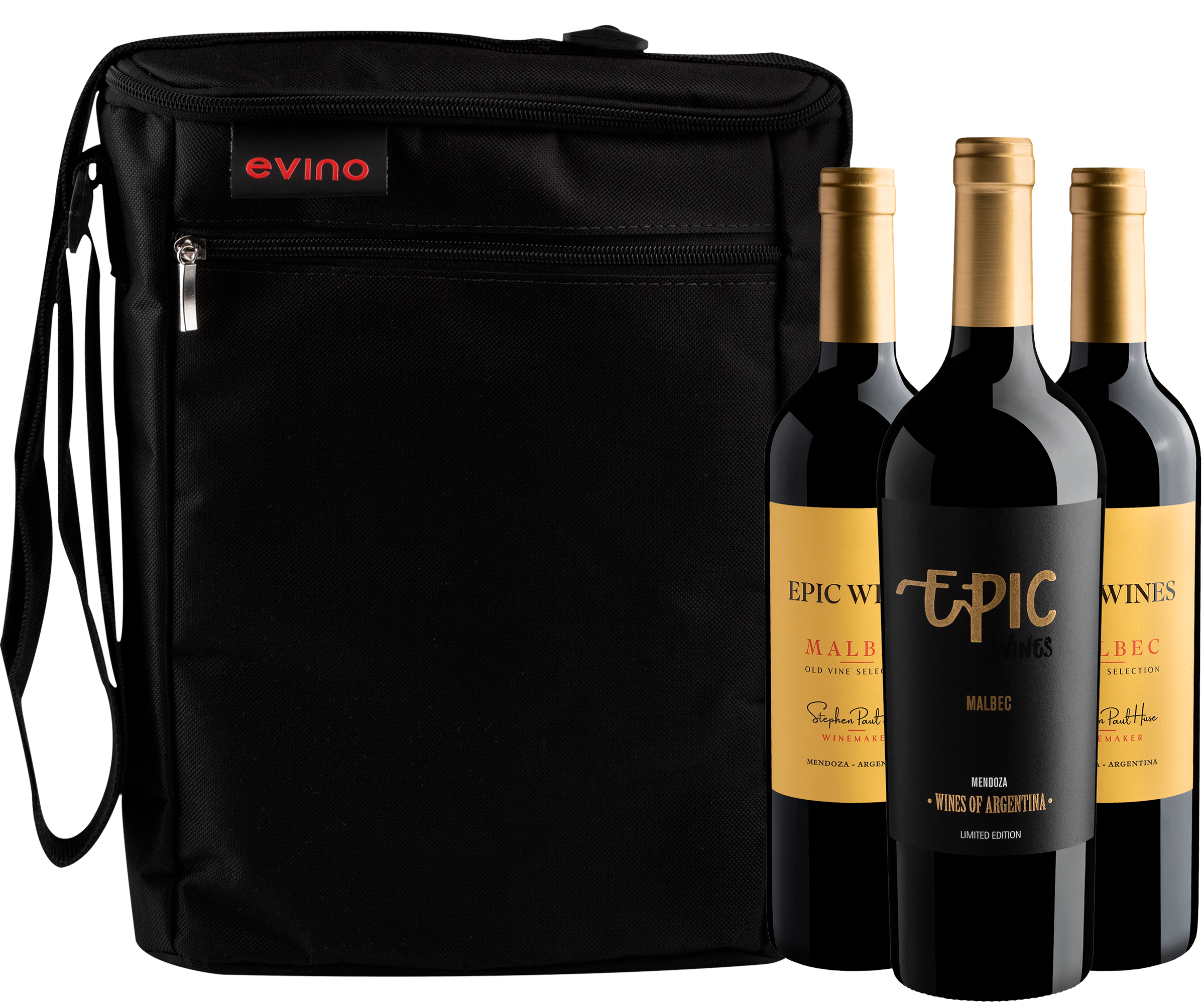 Kit Epic Wines | 2 Old Vine + 1 Limited Edition + Bolsa para 3 garrafas