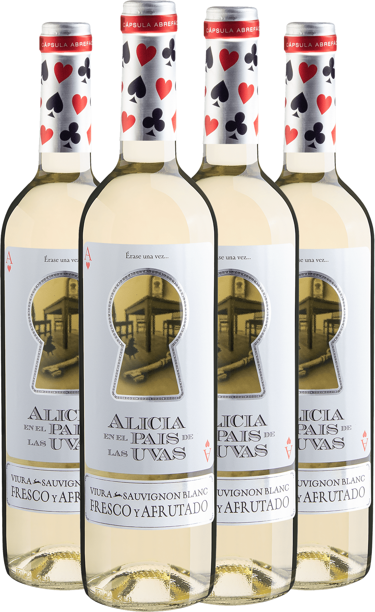 Kit 4 Alicia en el Pais de Las Uvas Viura-Sauvignon Blanc 