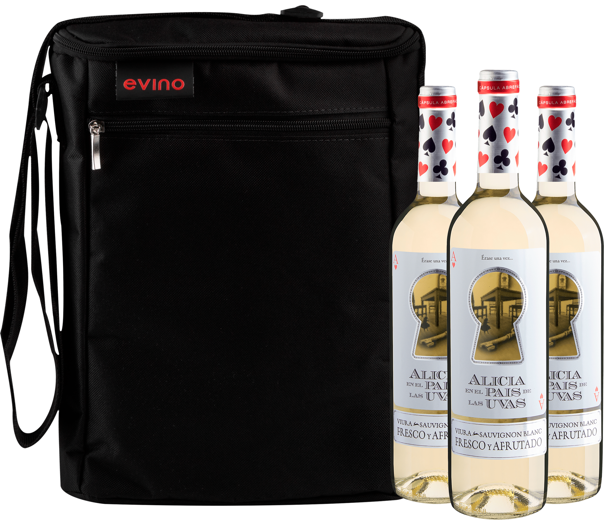 Kit 3 Alicia en el Pais de Las Uvas Viura - Sauvignon Blanc + Bolsa Exclusiva + Frete Grátis