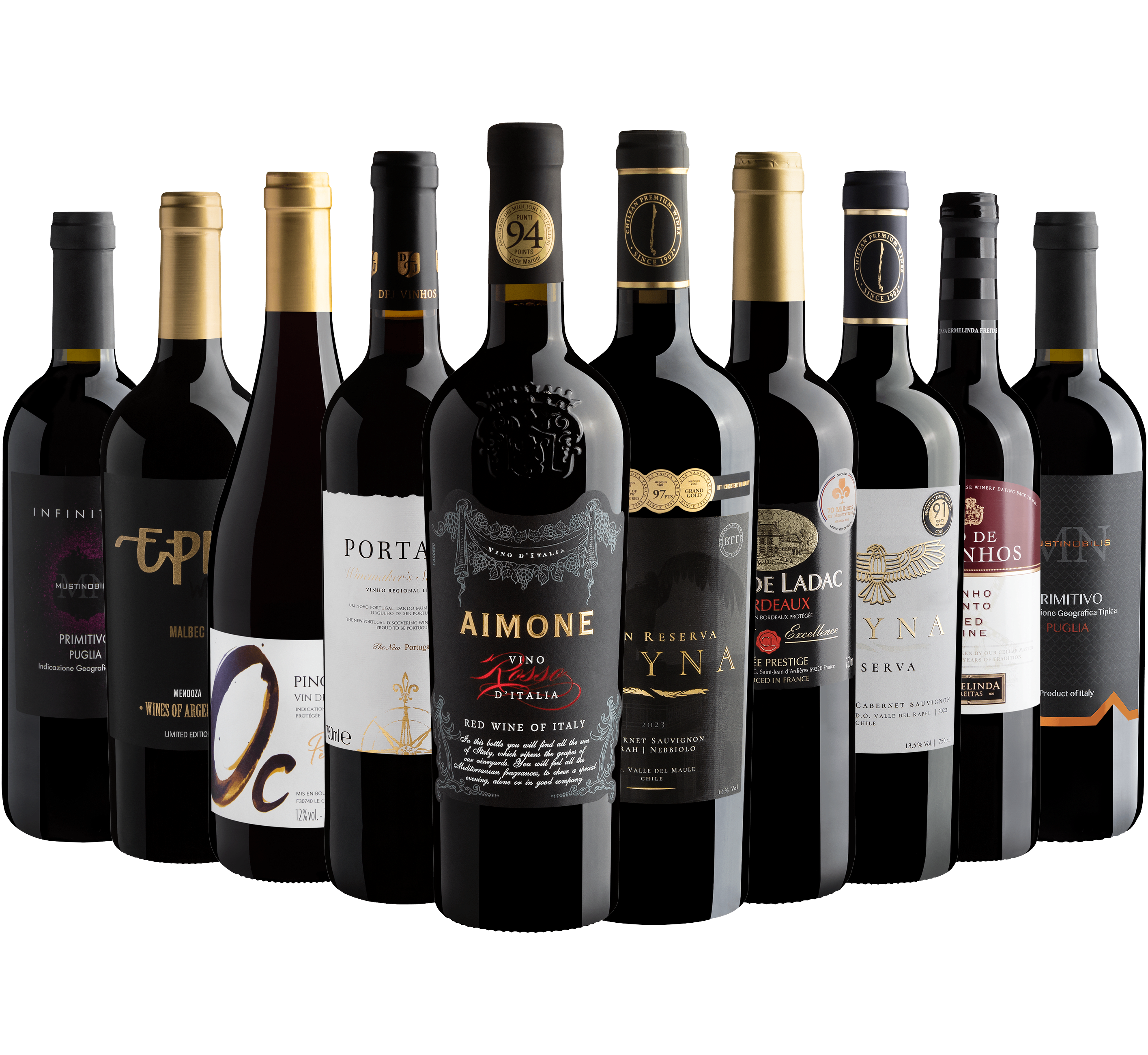 Kit 10 Best Sellers com Aimone por R$49,90 cada garrafa 