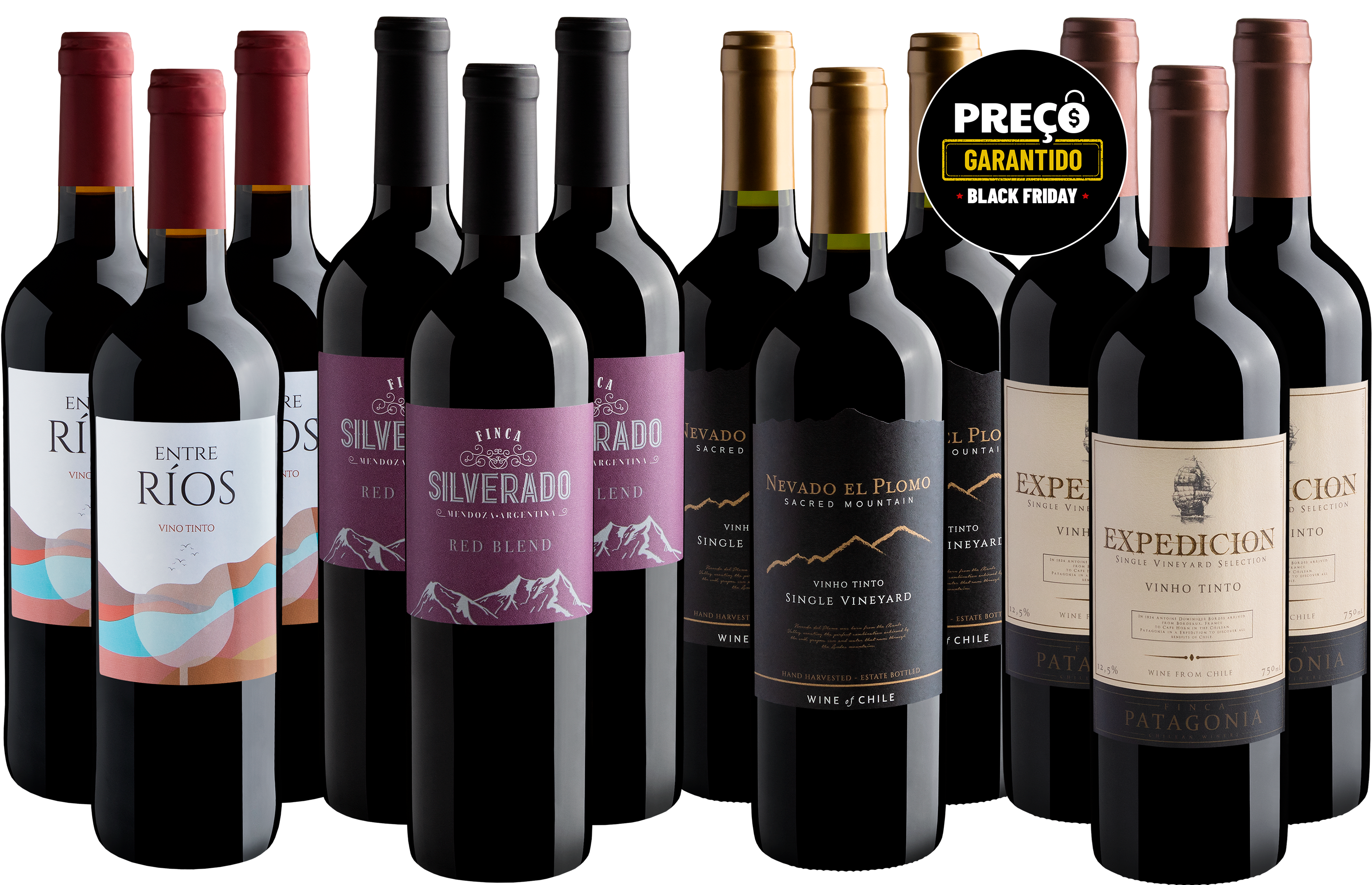 Kit 4 Best Sellers em Dose Tripla | 12 garrafas por R$23,90 cada*