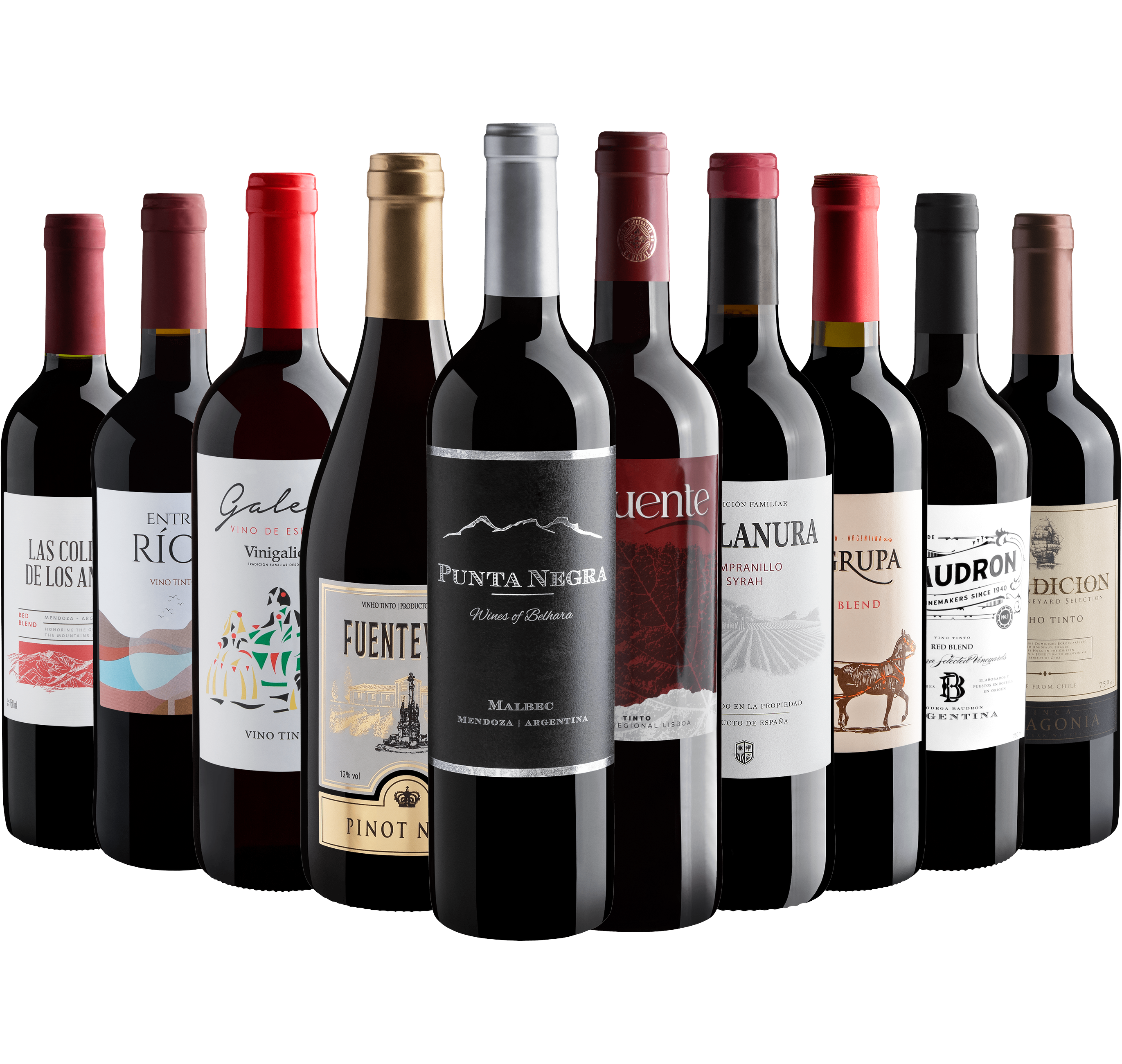 Kit 10 Tintos com Punta Negra por R$26,90 cada garrafa