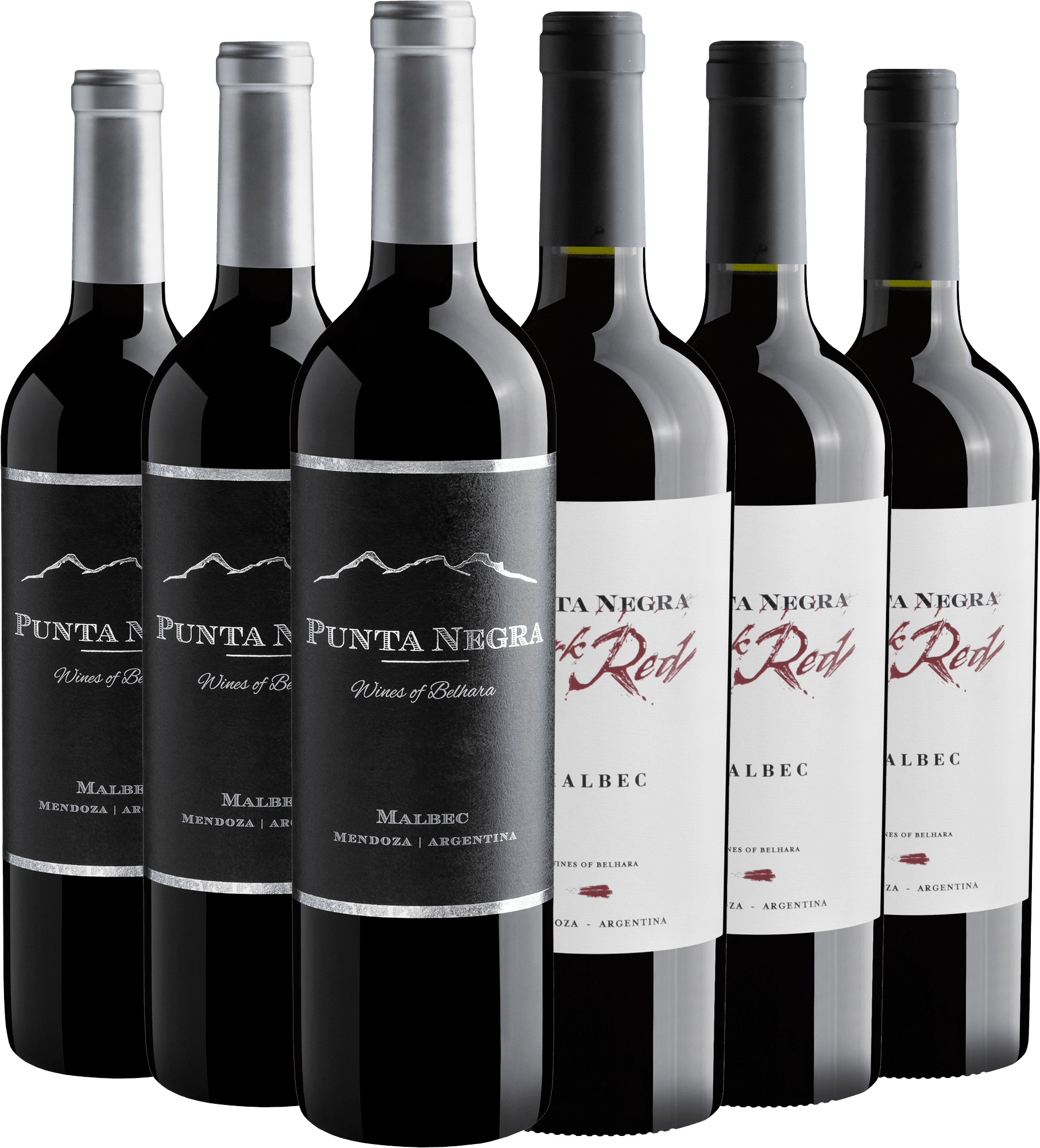 Kit Punta Negra: 3 Wines of Belhara + 3 Dark Red por R$29,90 cada garrafa