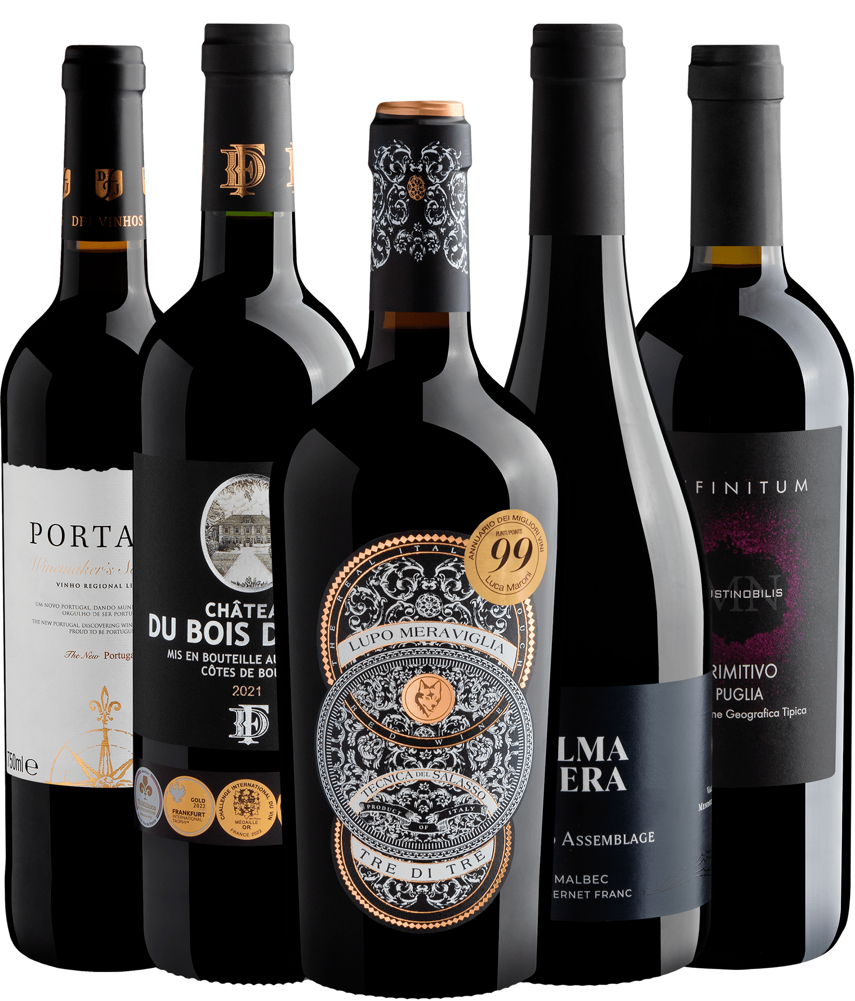 Kit Seleção Black | 5 garrafas por R$62,90 cada + Frete Grátis*