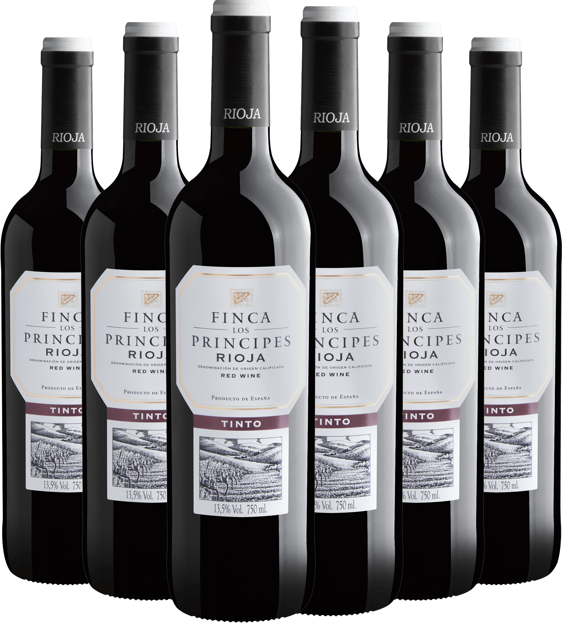 Kit 6 Finca los Principes El Rihuelo Rioja DOCa por R$44,90 cada garrafa