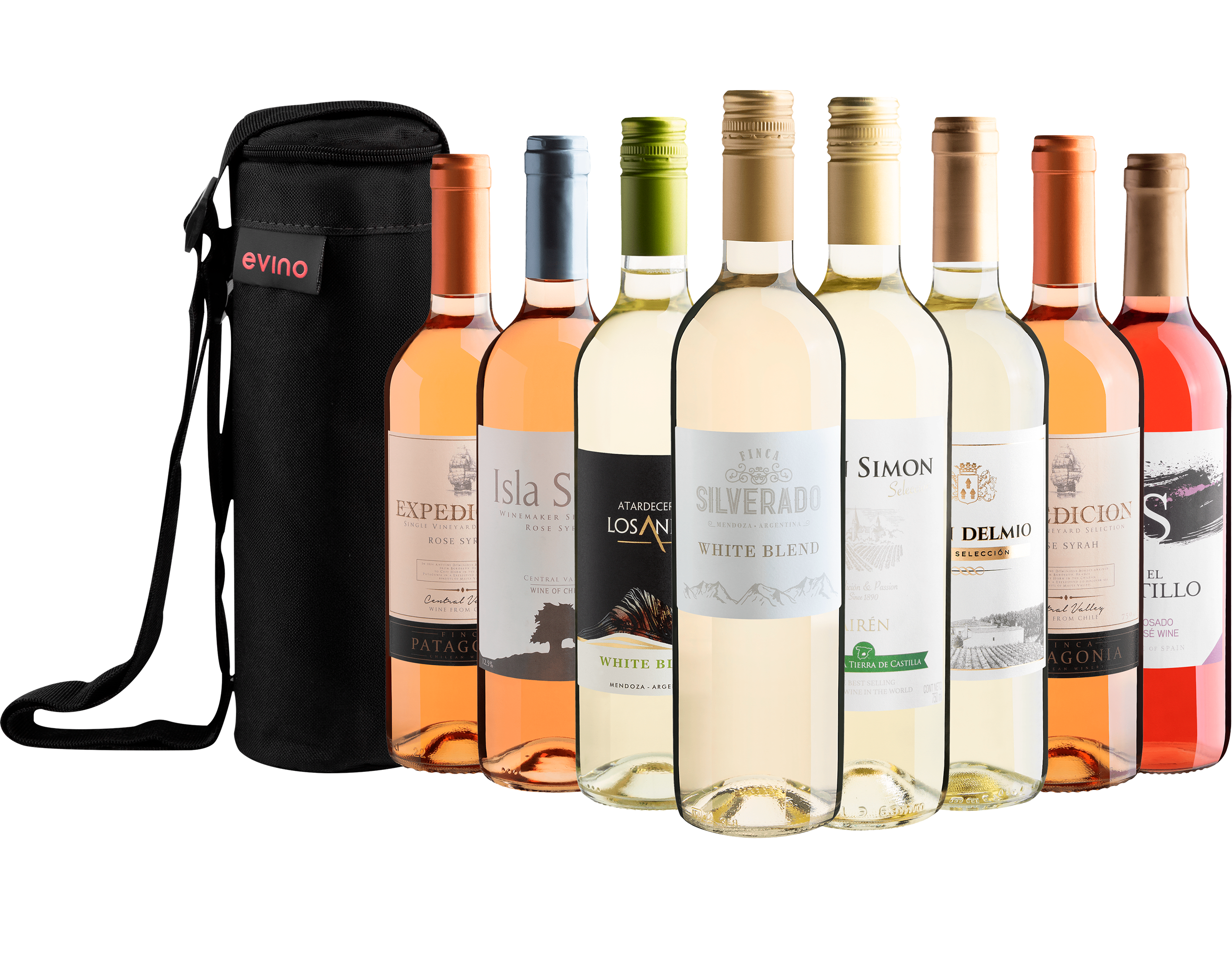 Kit 8 Vinhos Refrescantes por R$29,90 cada garrafa + Bolsa Exclusiva 