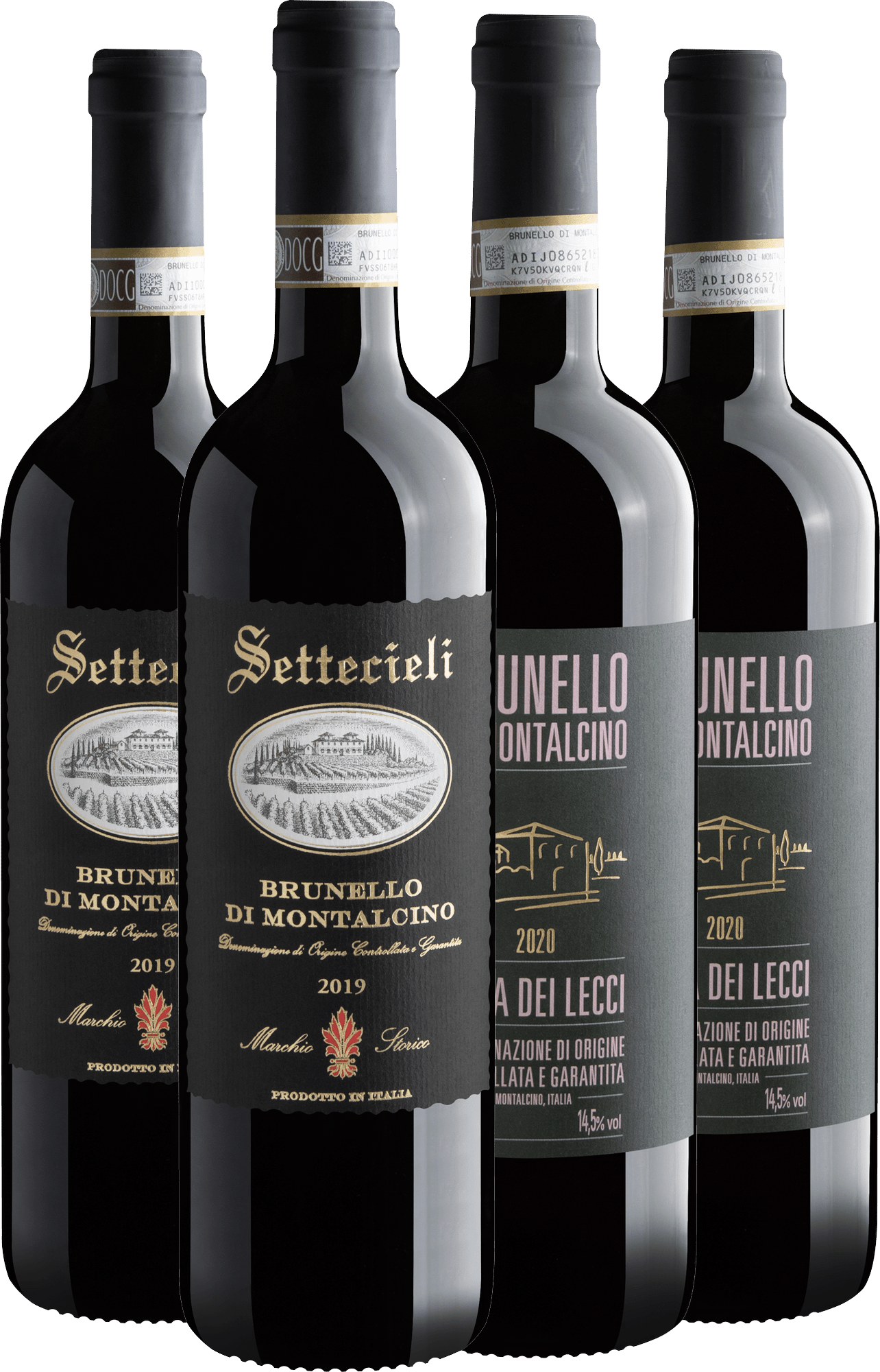 Kit 4 Brunello di Montalcino por R$354,90 cada garrafa 