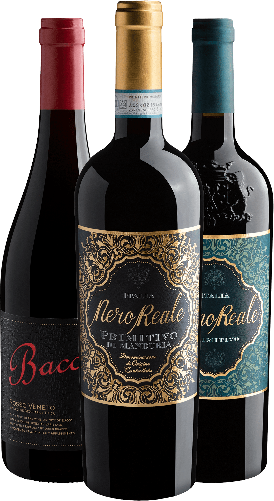 Kit 3 Italianos 93+ Pontos por R$79,90 cada garrafa 