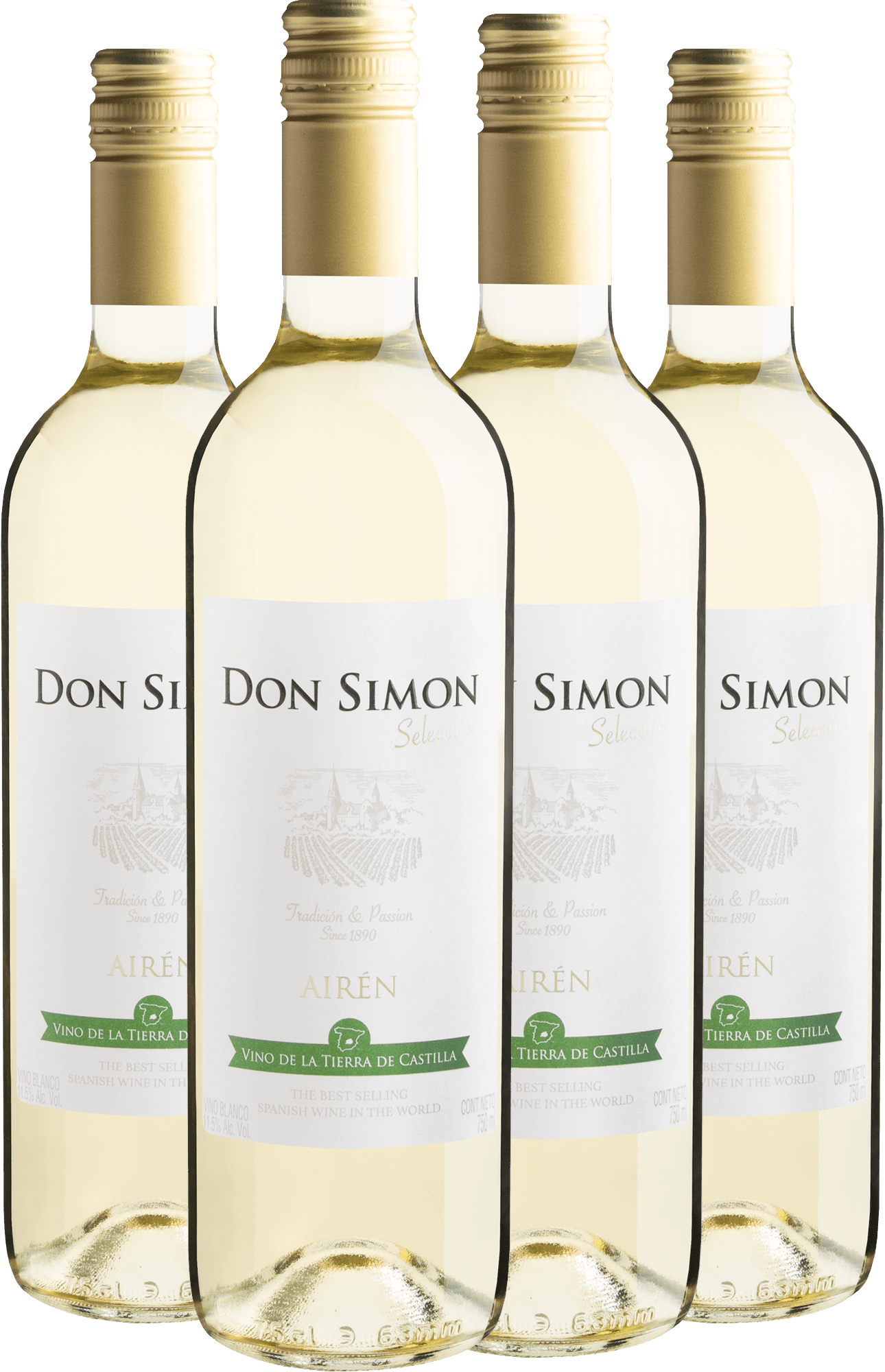 Kit 4 Don Simon Selección Blanco por R$26,90 cada garrafa