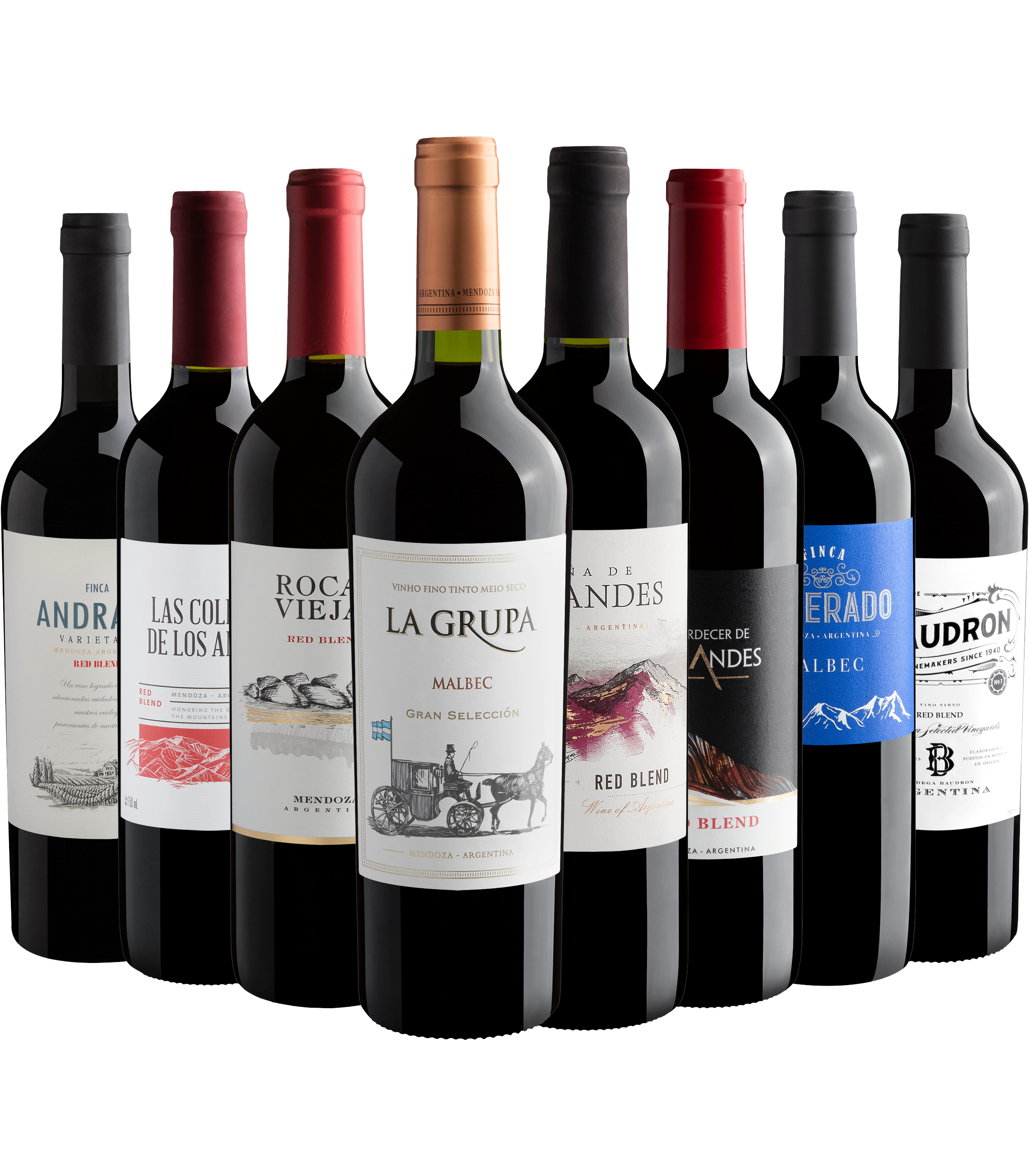 Kit 8 Vinhos Argentinos por R$27,90 cada garrafa 