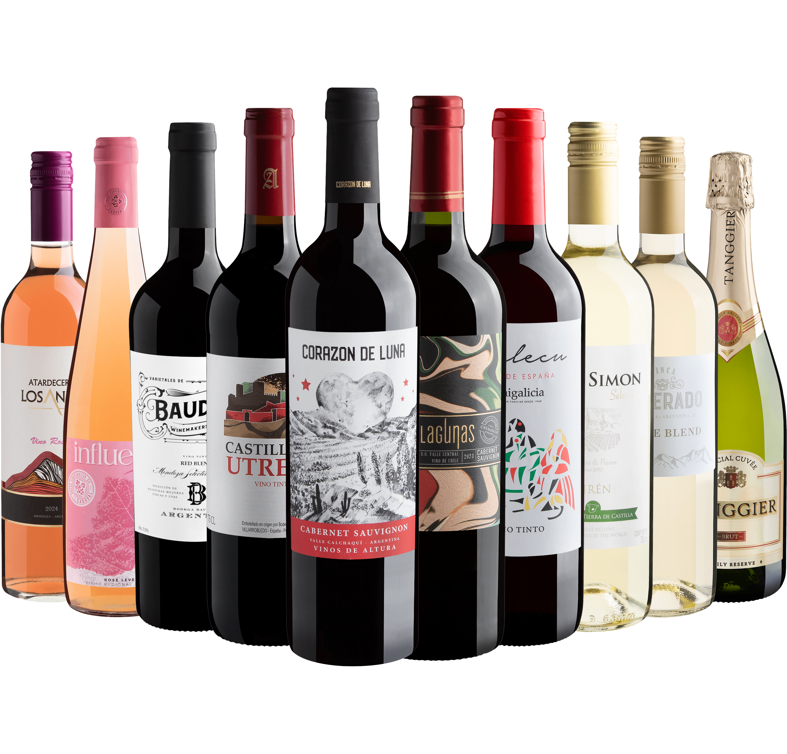 Kit 10 Vinhos com Tanggier Brut por R$29,90 cada garrafa