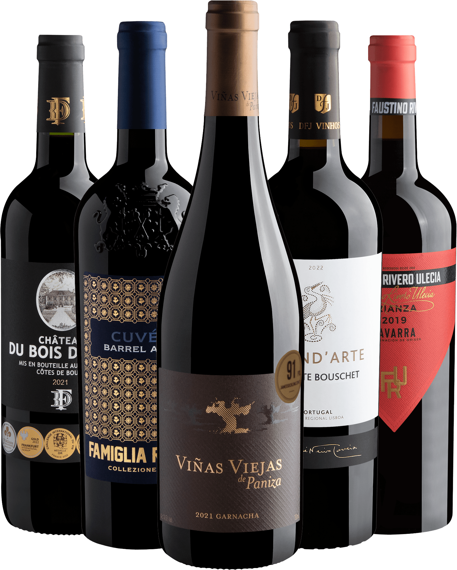 Kit 5 Best Sellers do Velho Mundo por R$84,90 cada garrafa 