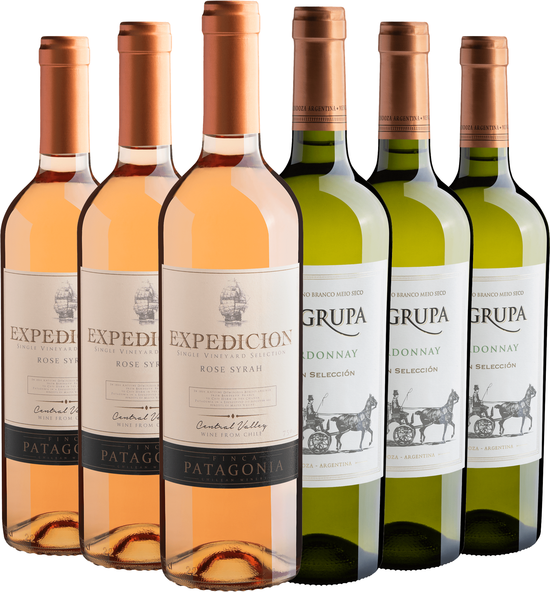 Kit 3 Finca Patagonia Expedicion + 3 La Grupa Gran Selección por R$27,90 cada garrafa
