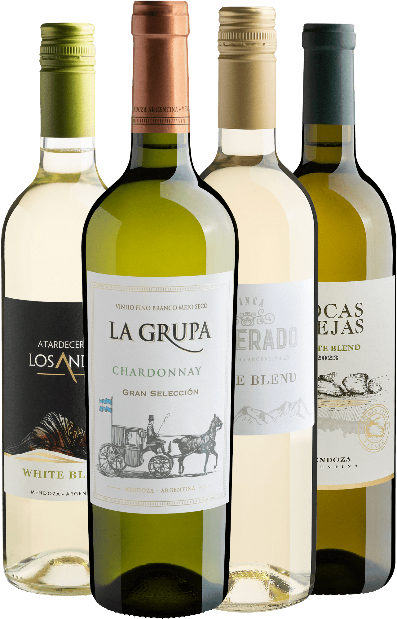 Kit 4 Vinhos Brancos Argentinos por R$29,90 cada garrafa + Frete Grátis*