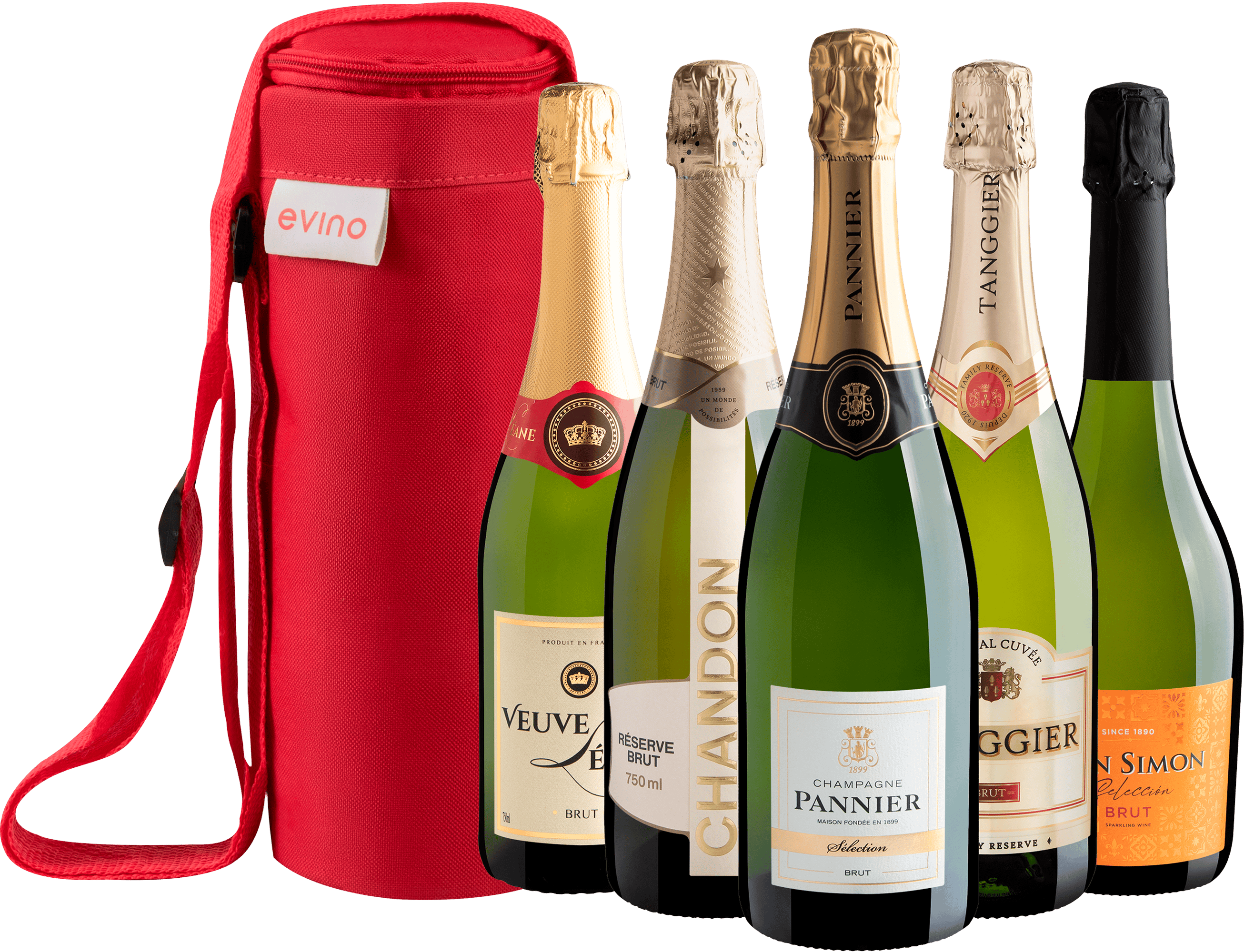 Kit 5 Espumantes + 1 Bolsa Exclusiva
