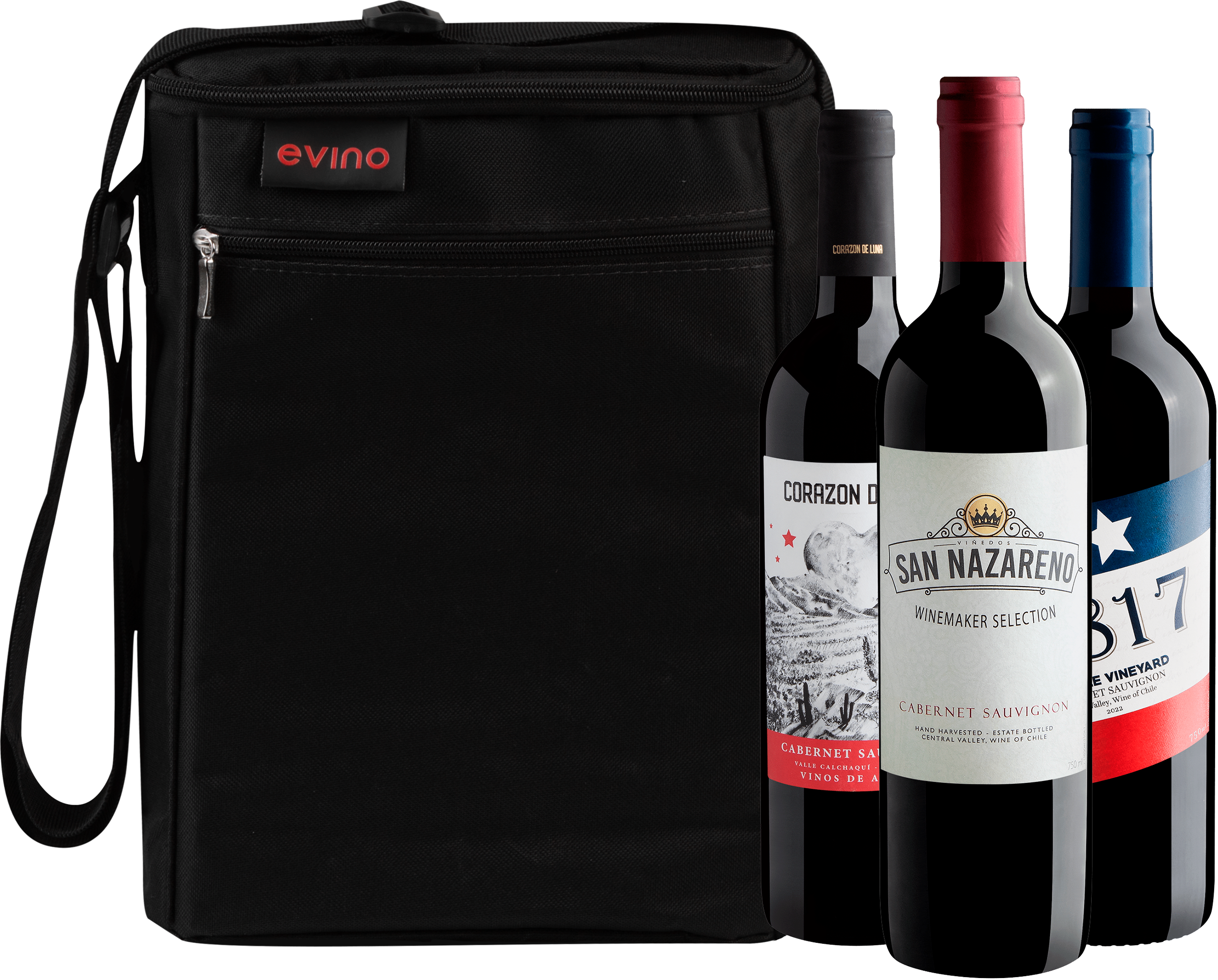 Kit 3 Cabernets Sauvignons + Bolsa Exclusiva
