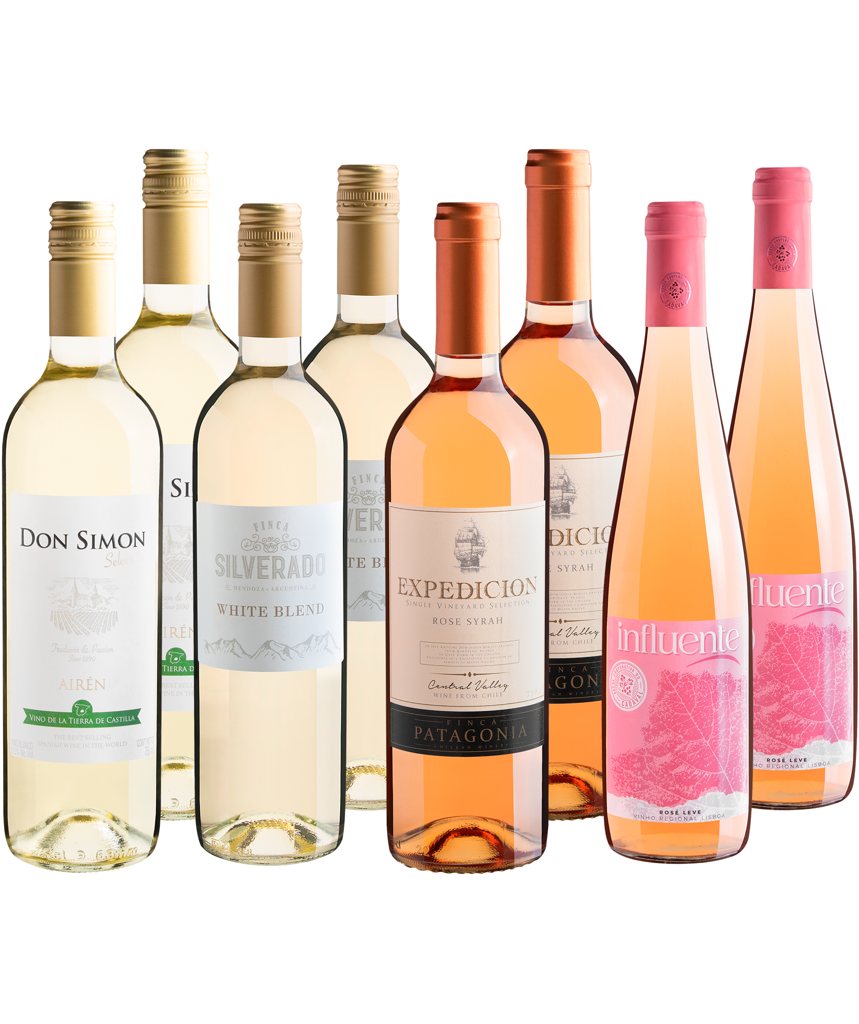 Kit Vinhos Refrescantes em Dobro | 8 garrafas por R$26,90 cada