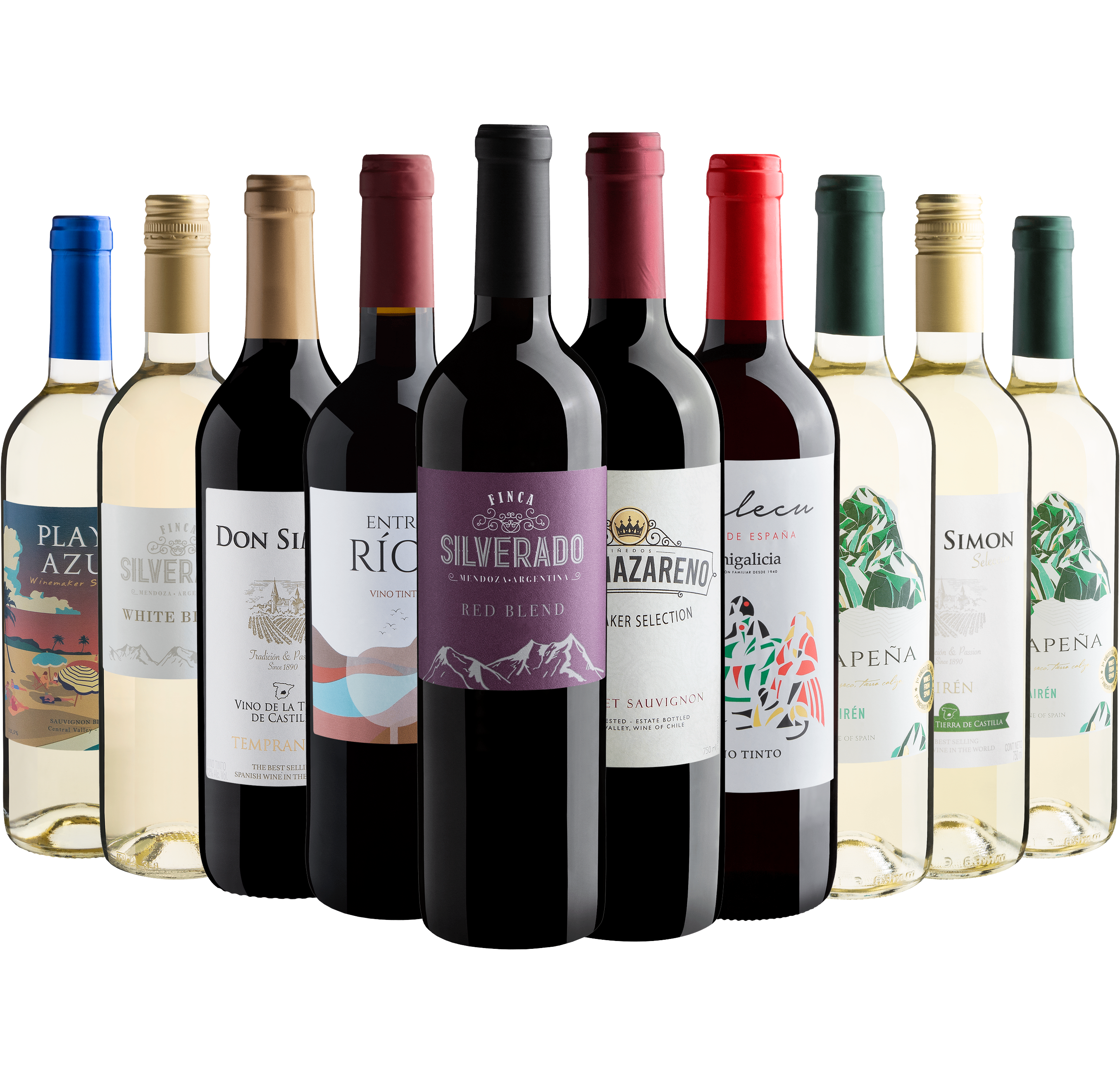 Kit 10 Vinhos por R$24,90 cada garrafa*